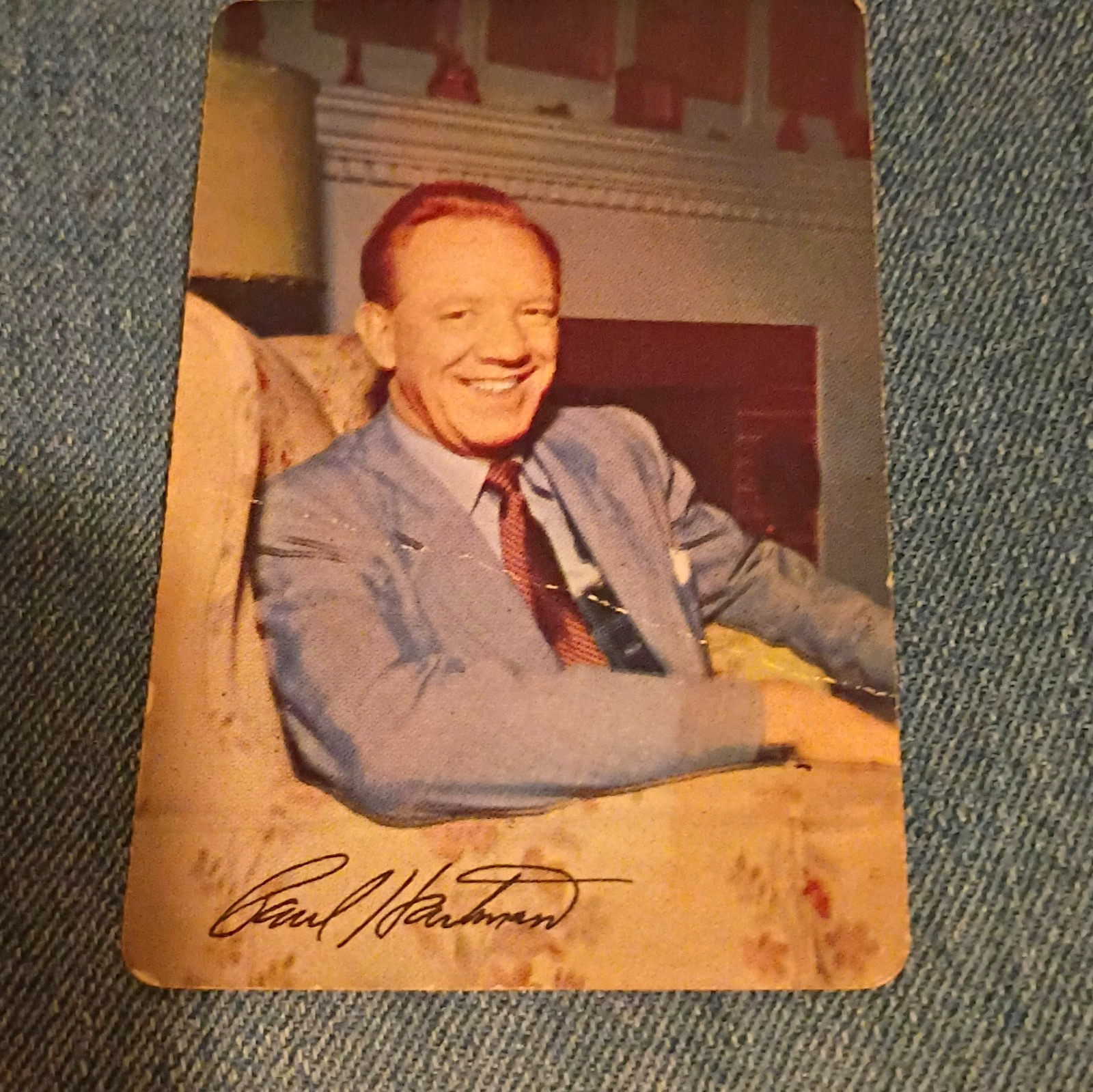 Mother\'s Cookies 1955 TV Stars Trading Card #58 Paul Hartman Pride of the Family