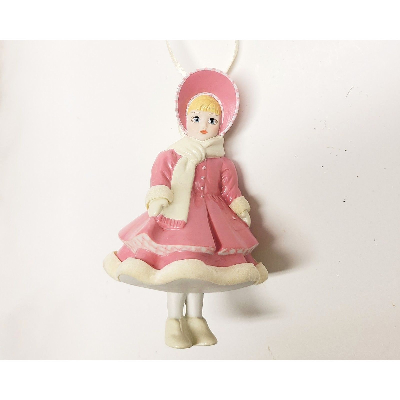 Madame Alexander Amy Little Women 2004 Hallmark Ornament Pink Coat