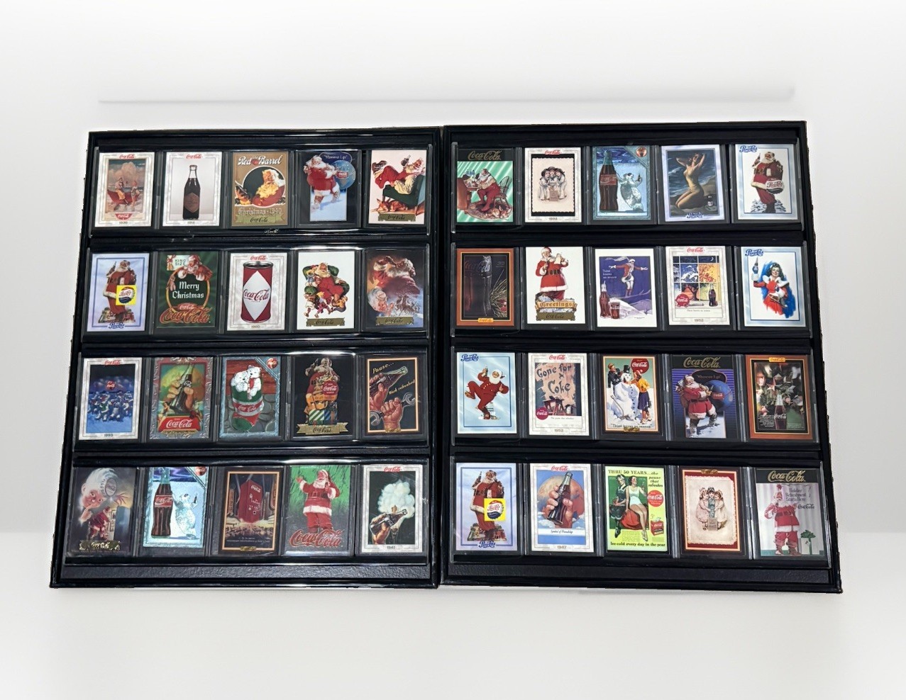 Vintage Framed Coke-Cola Trading Cards