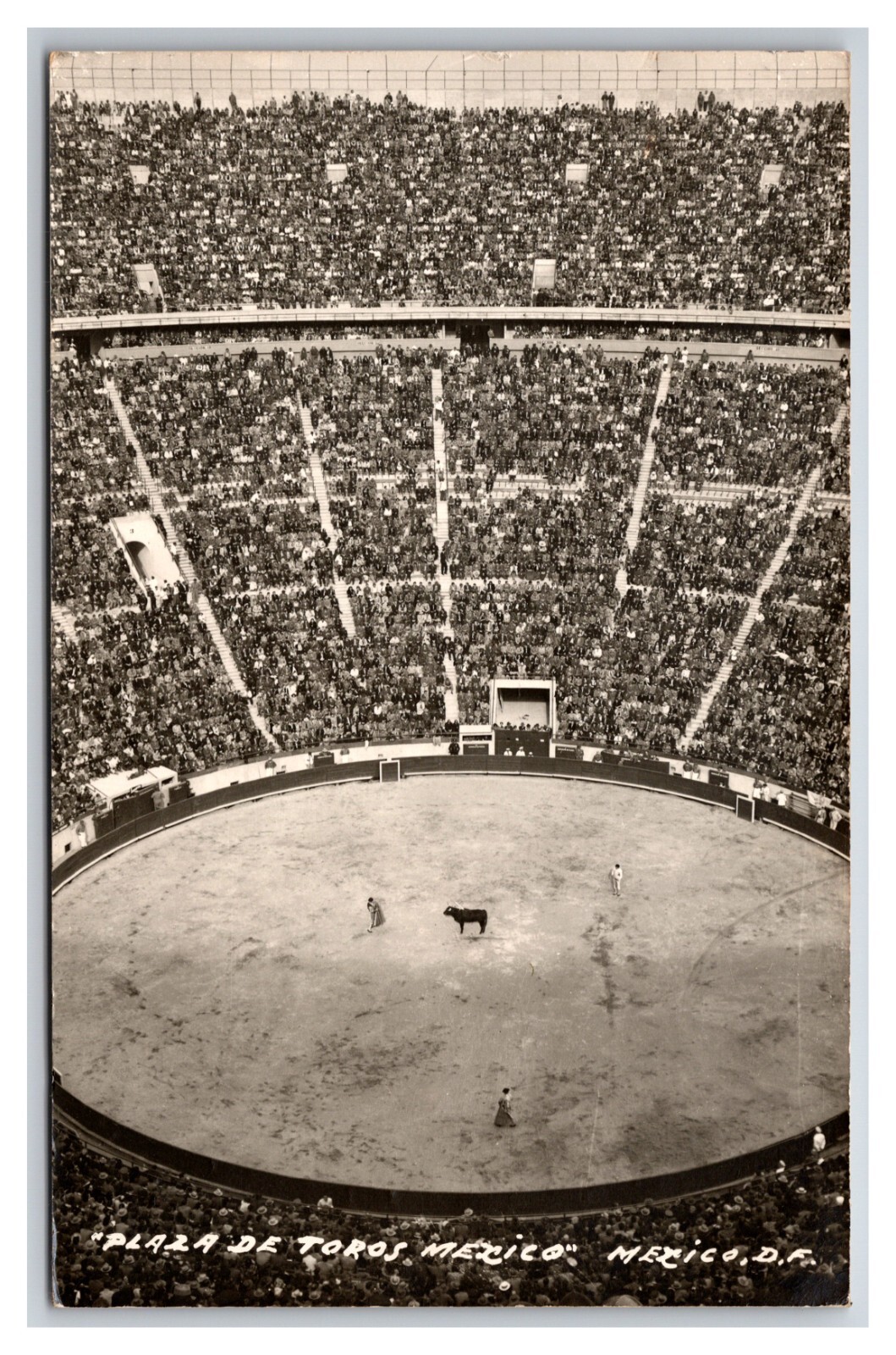 RPPC Plaza De Toros Mexico City Mexico Postcard N29
