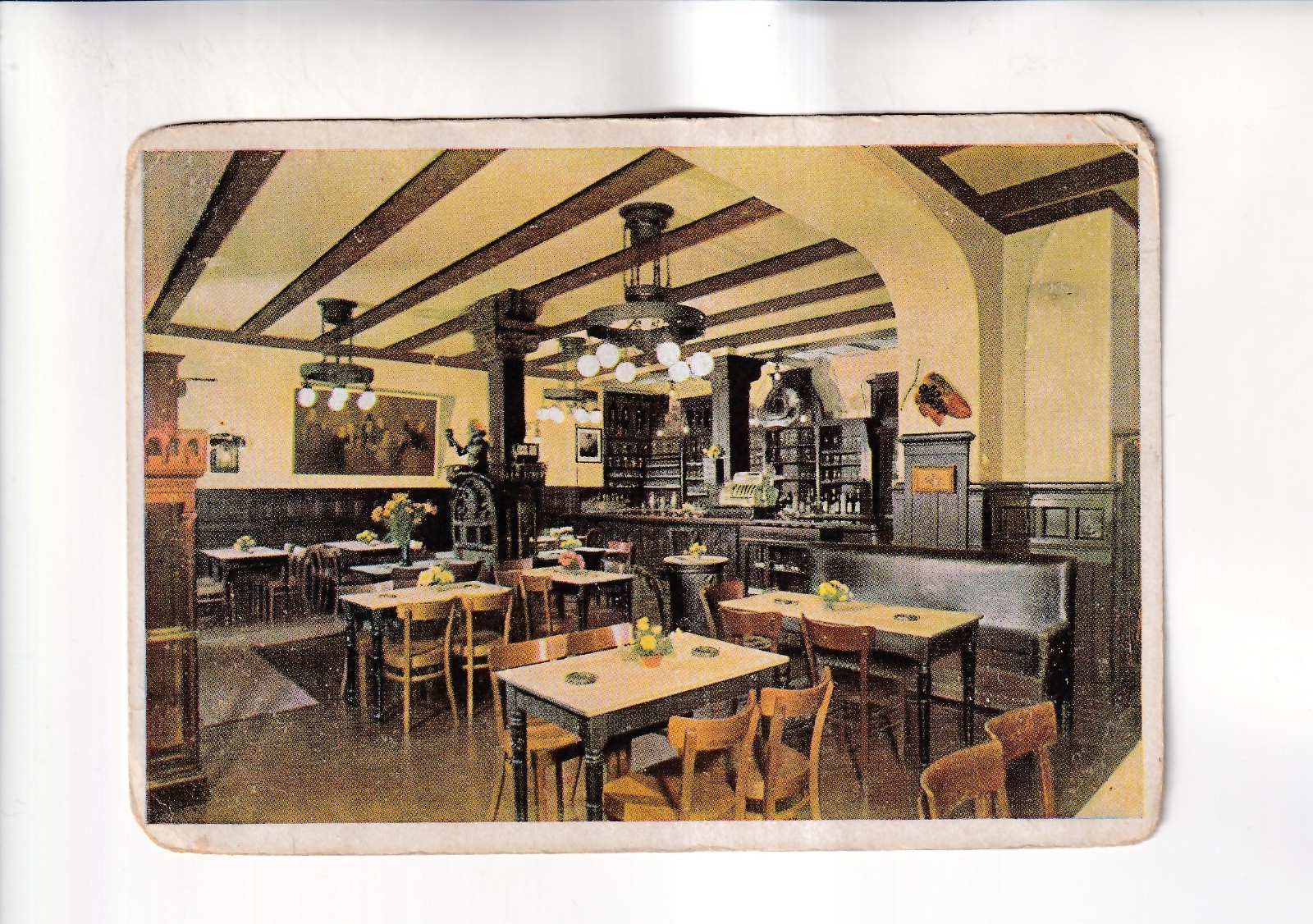 G2008 HAMBURG AK Weinhaus DIENGER Große Brückerstraße 5-7 old Postcard...
