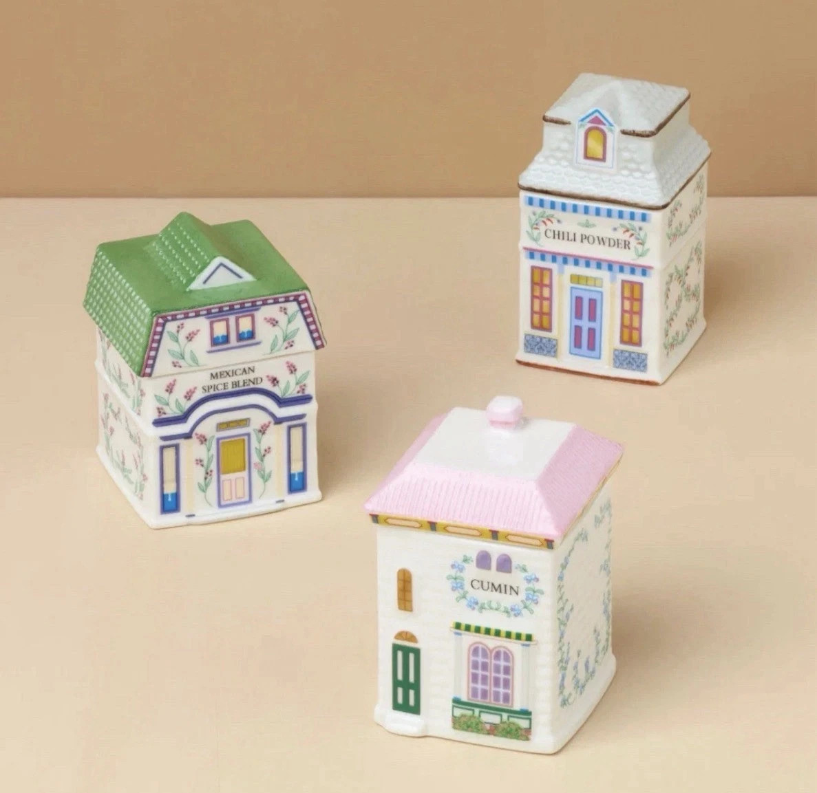 Lenox Village 🏠🌵Santa Fe 3-piece Regional Spice Jar Set