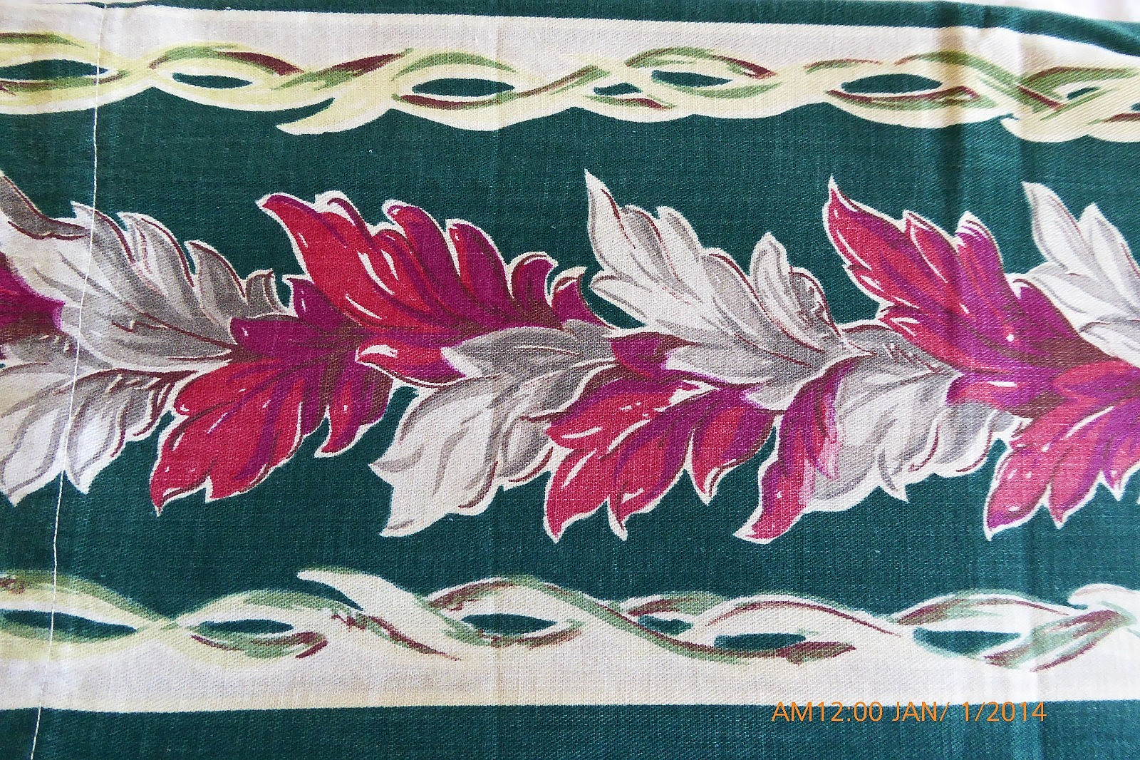 Vintage Tropical Print Curtains & Valences