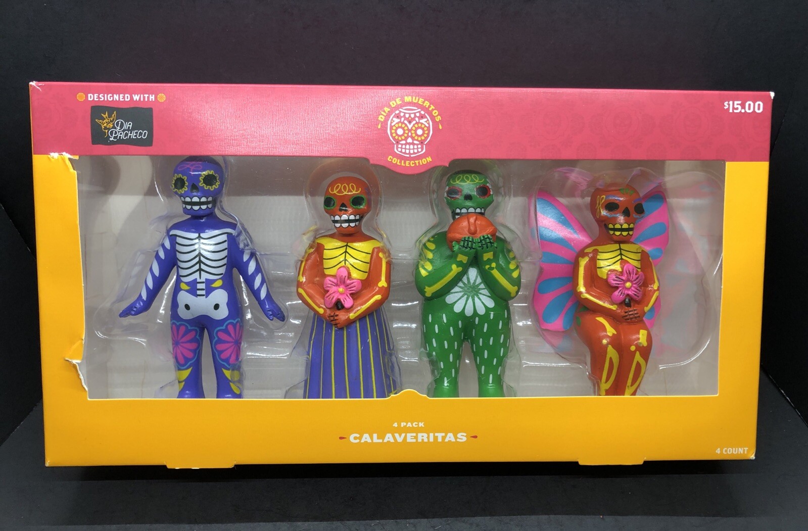 Target 2024 Dia De Muertos 4 Piece Set Calaveritas Designed w. Dia Pacheco    A