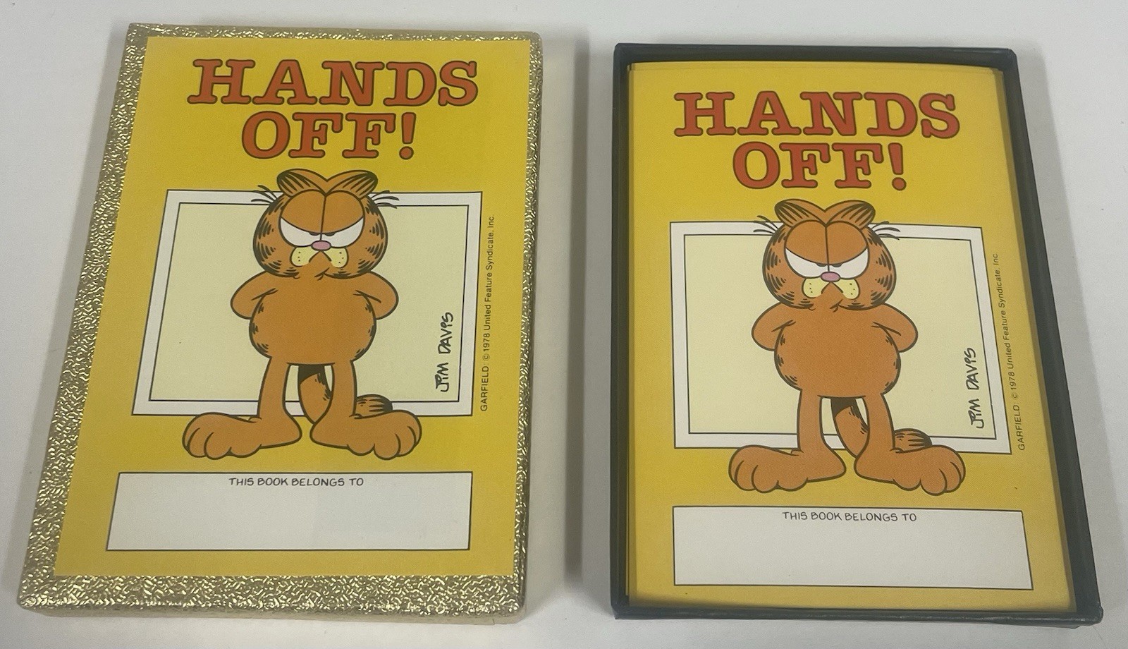 30 Vintage GARFIELD Cat Self-Stick Antioch Bookplates Labels Hands Off NEW NOS