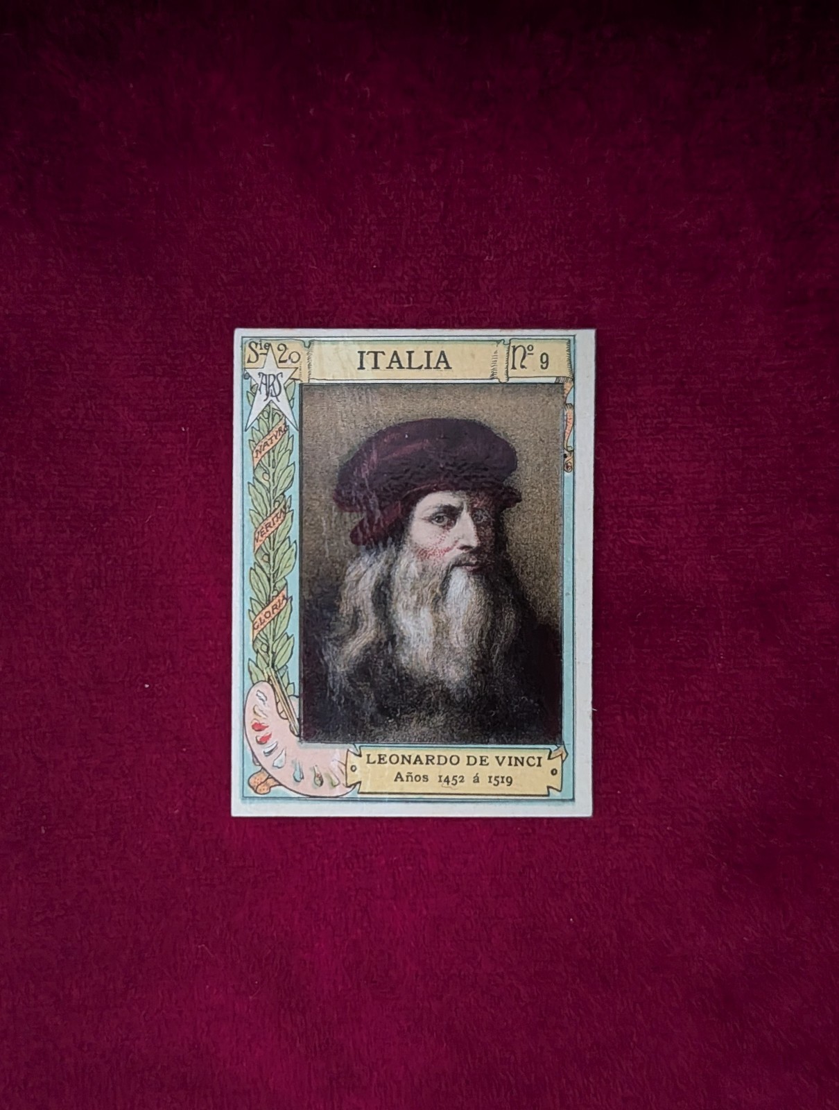 Leonardo Da VINCI 1897-1904 FOTOTIPIAS Pintores #9 Rookie Era Match (STOLLWERCK)