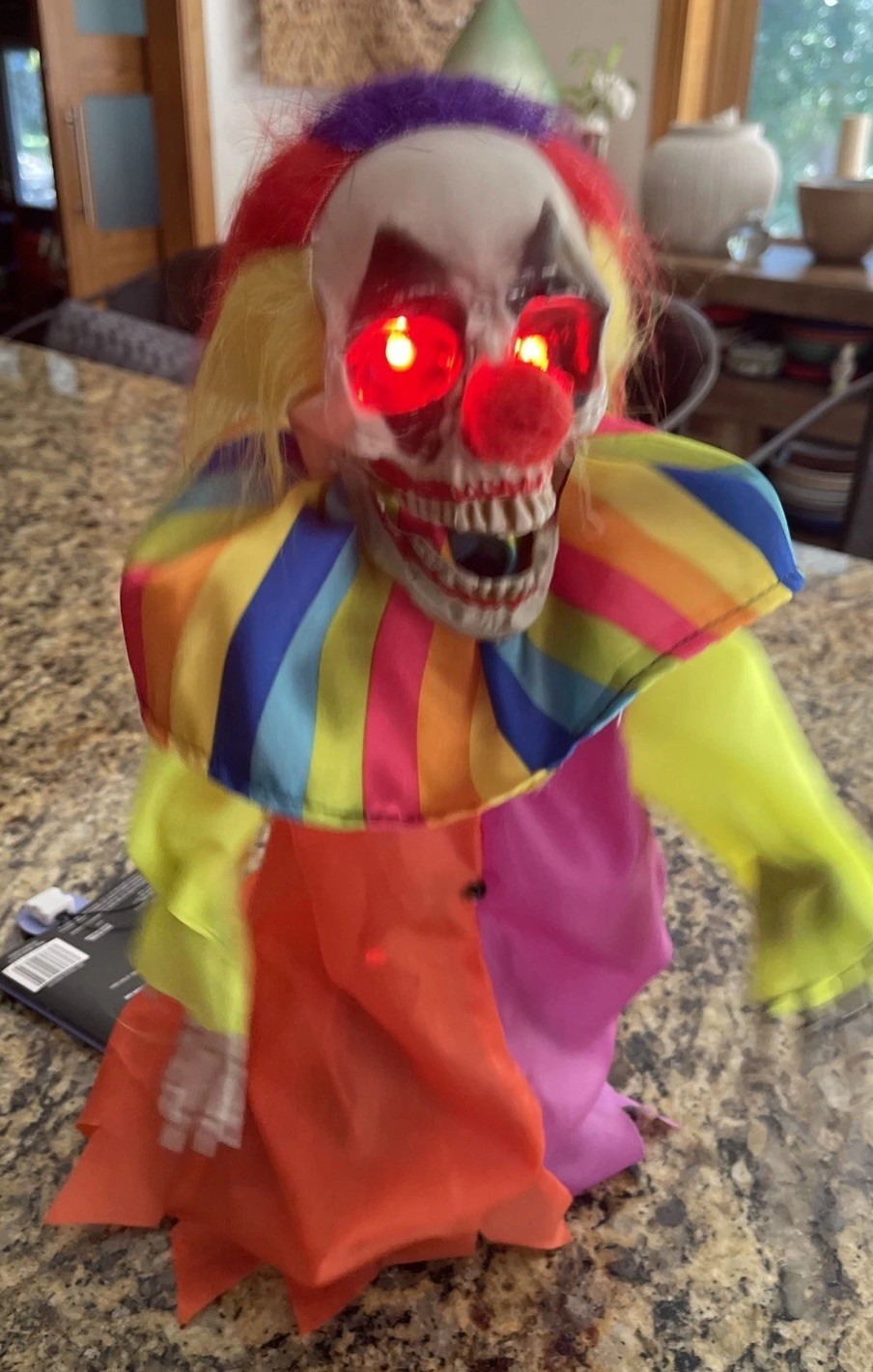 VTG Haunted Living Animated Walking Scary Clown Gemmy 15\