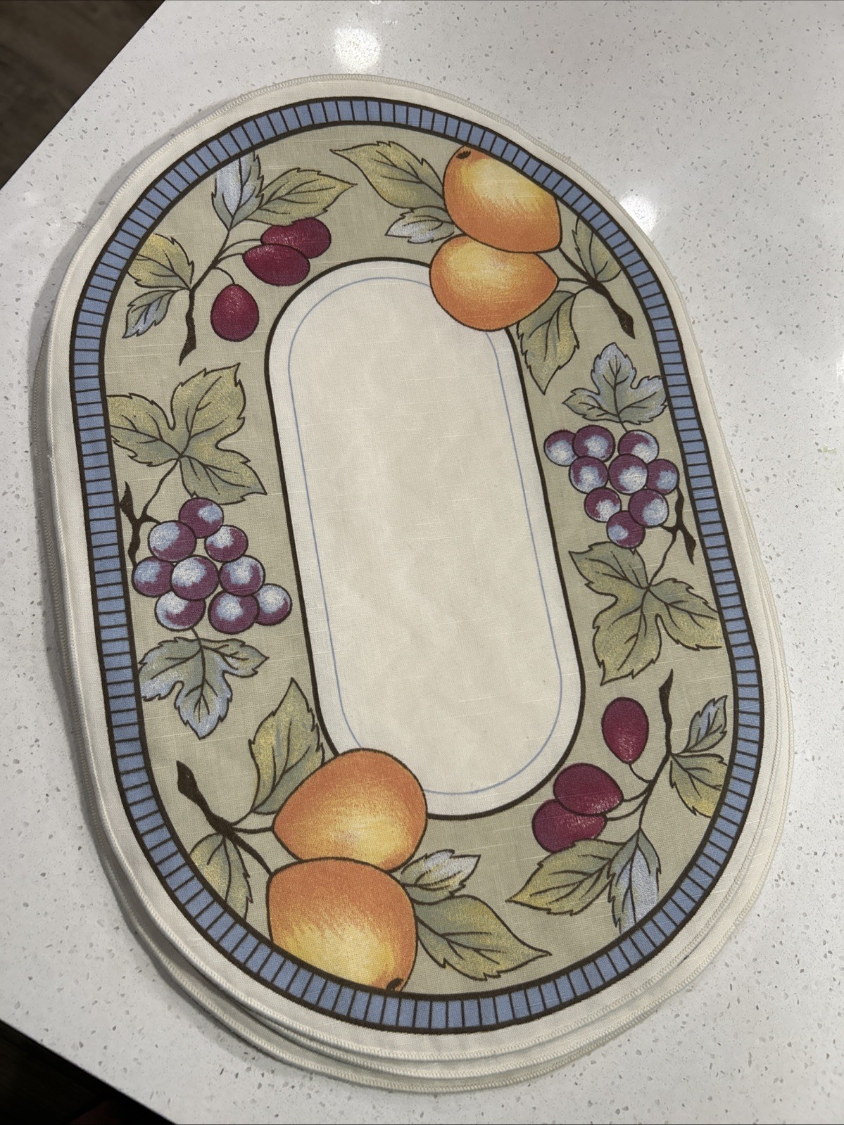 Vintage Mikasa Garden Harvest Placemats Vintage Mikasa Garden Harvest Placemats