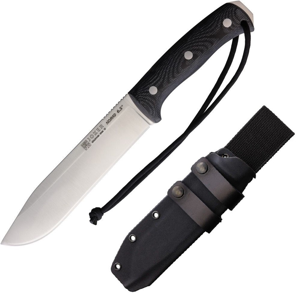 Joker Nomad 6.5 Fixed Knife 6¾″ Full Tang Bohler N695 Steel Blade Micarta Handle