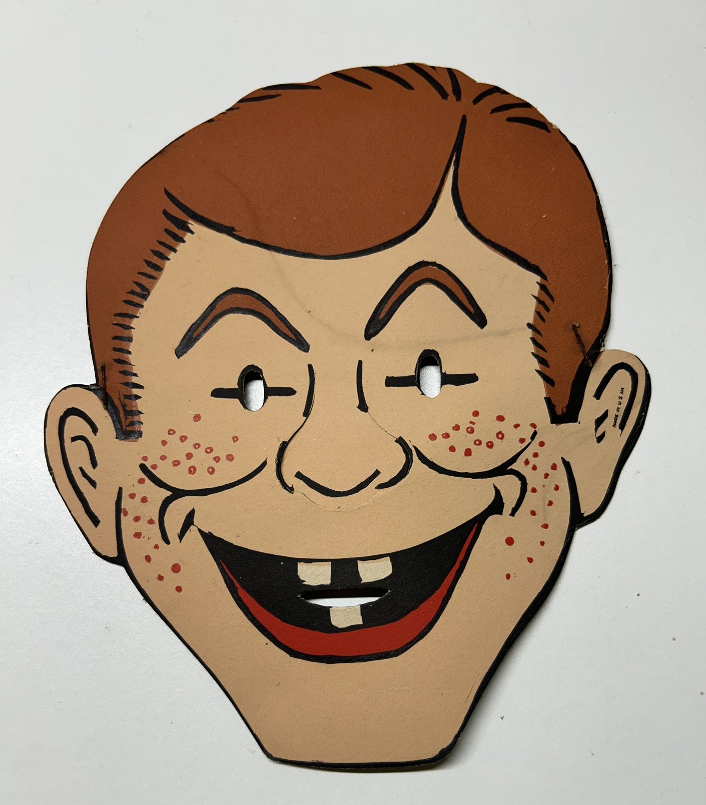 VTG 1930's Oscar Mayer Yellow Band German Wieners Die Cut Kids Halloween Mask