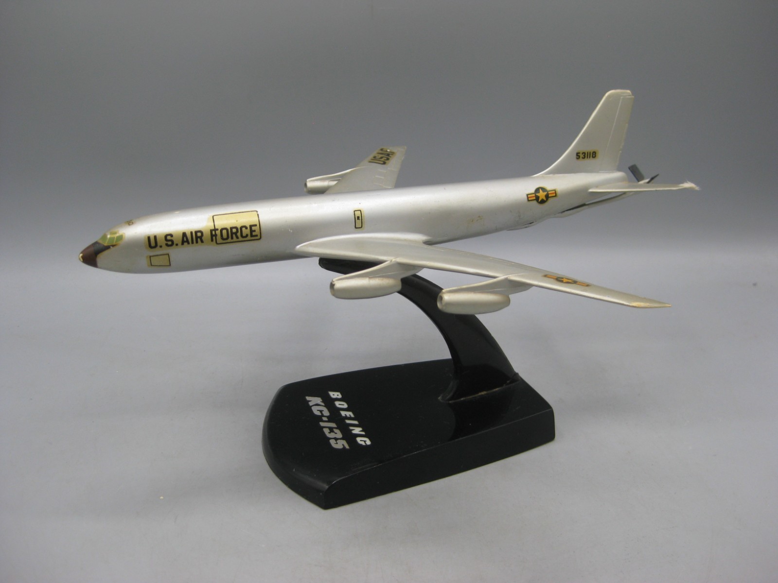 Vtg 50\'s Topping USAF Boeing KC-135 Stratotanker Airplane Desktop Display Model