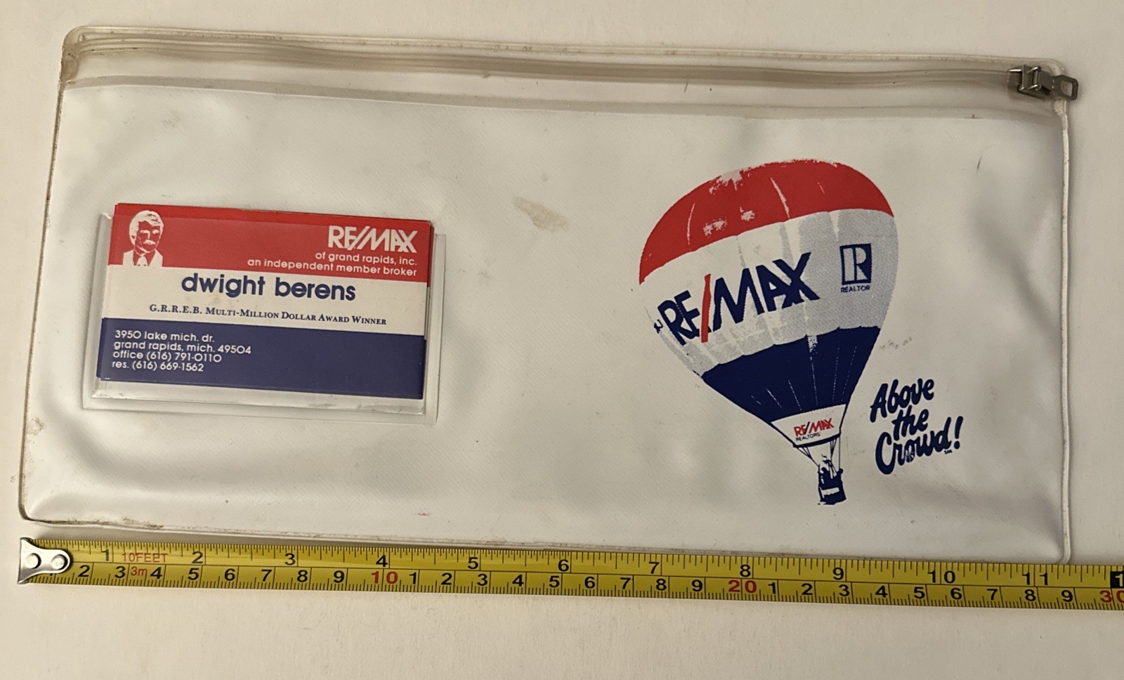 VTG RE/MAX ABOVE THE CROUD DEPOSIT MONEY BANK BAG Grand Rapids, Michigan