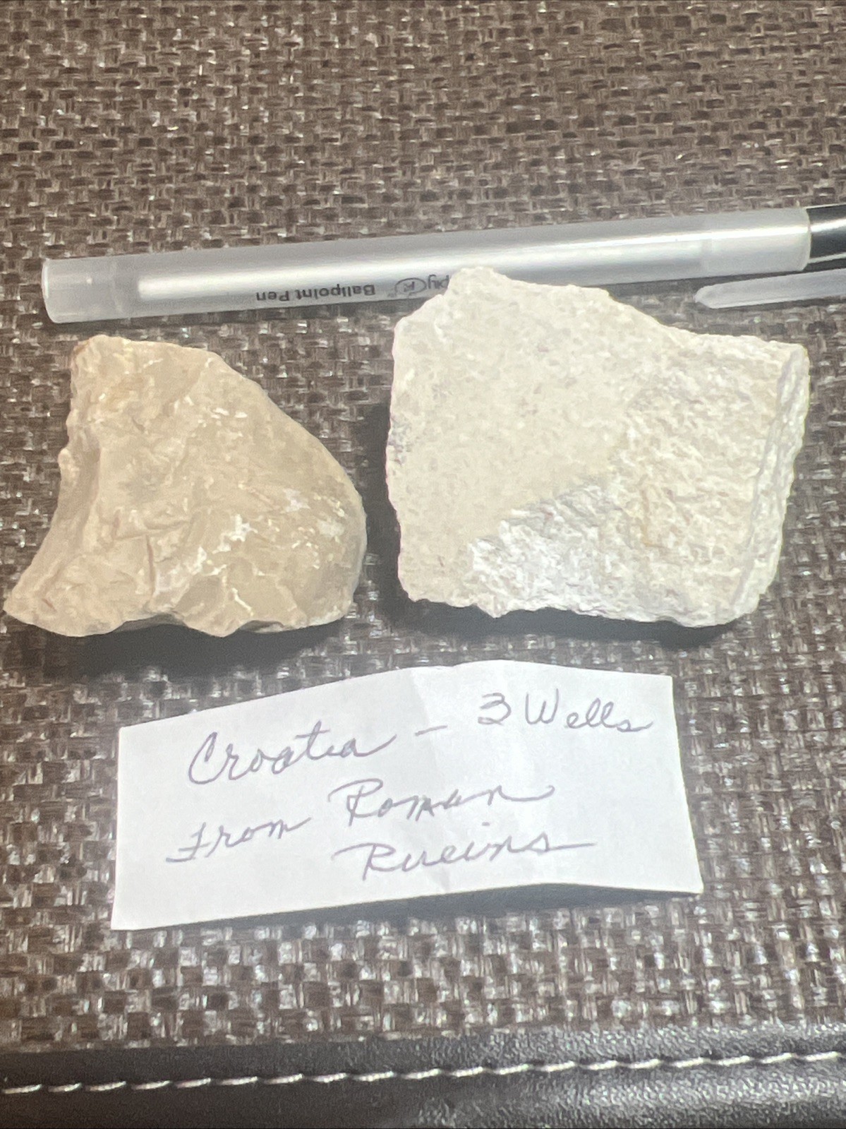 Roman Ruins Stone, Lot Of 2 From Croatia, Three Wells, Ancient History Roman Ruins Stone, Lot Of 2 From Croatia, Three Wells, Ancient History