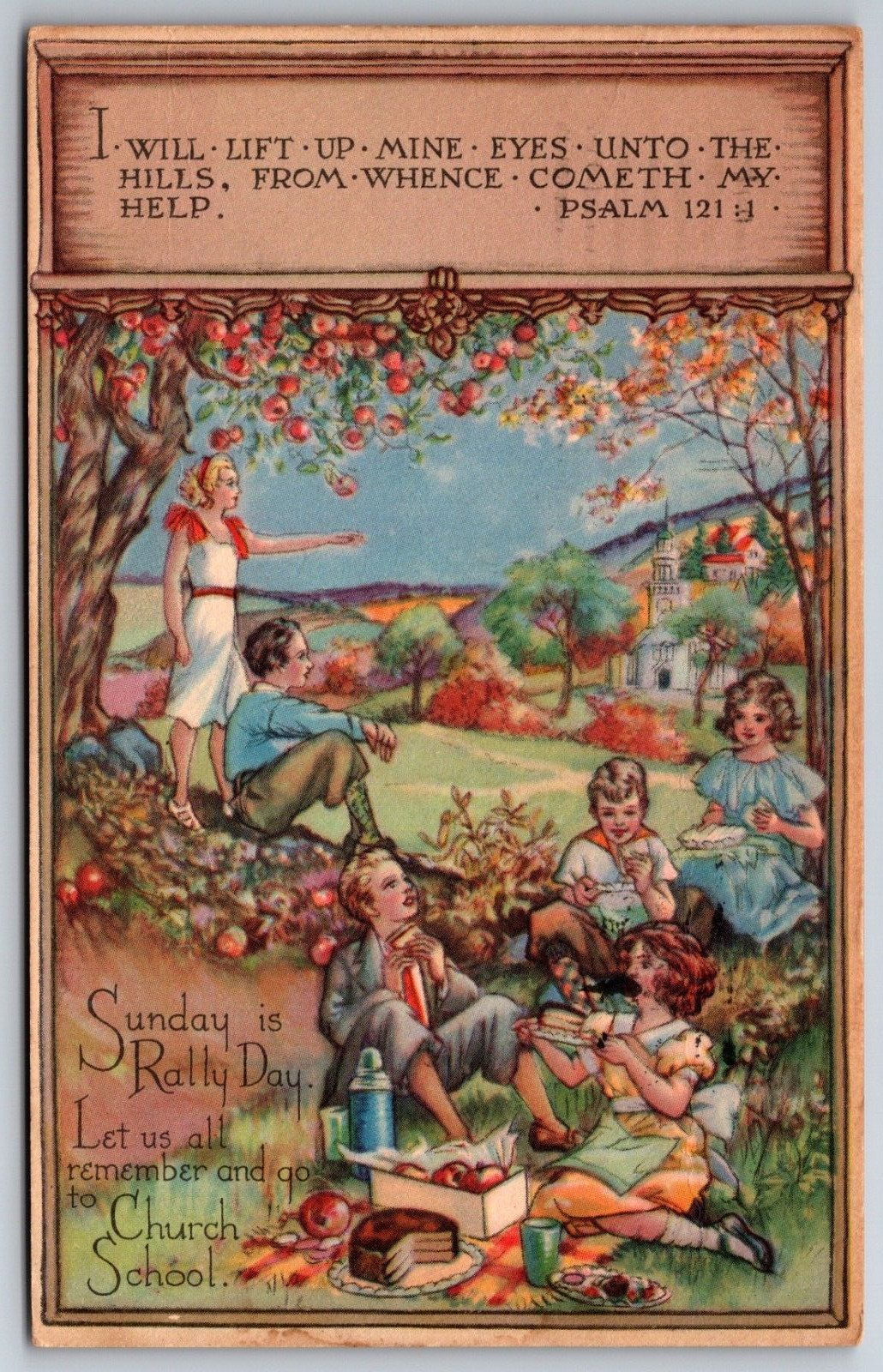 Rally Day Harrisburg Pennsylvania 1939 Presbyterian Church Sunday  Postcard