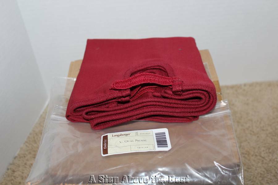 Longaberger XL Oval Picnic Liner in Paprika #2050927 NEW