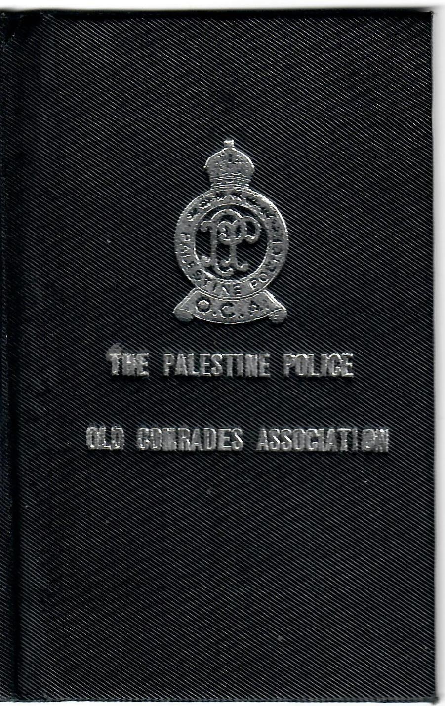 Judaica Palestine Rare Old Membership Book Palestine Police Old Comrades Associa