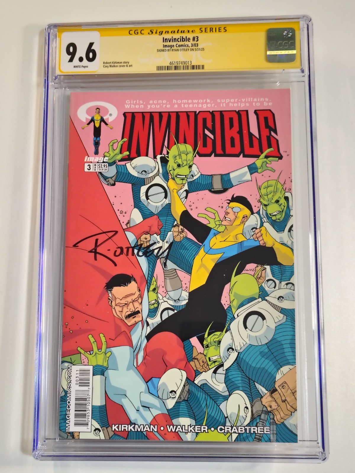 Invincible #3 CGC SS 9.6 NM+ | 2003 Image | Signed Ottley