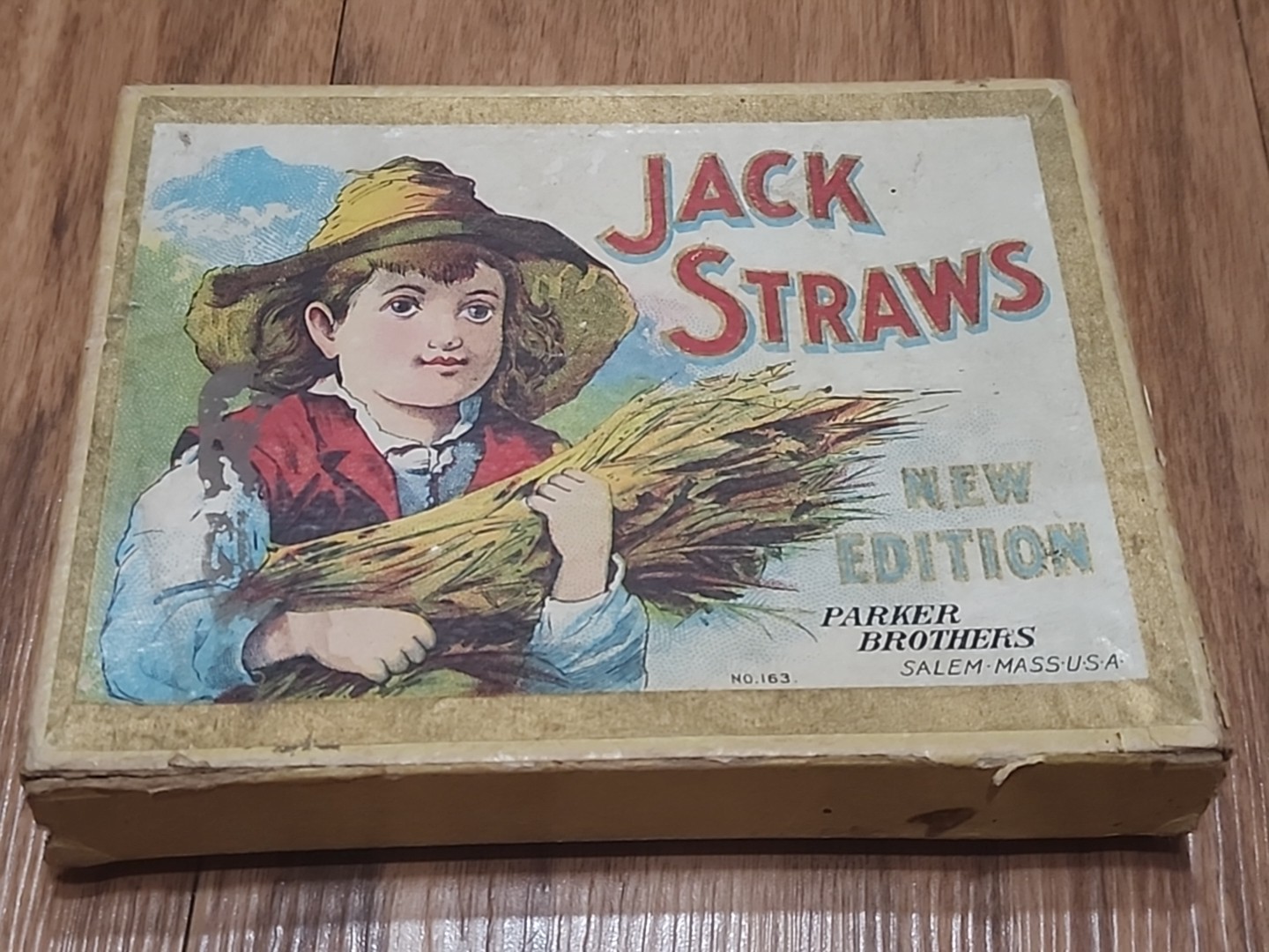 Jack Straws 1895 Vintage RARE AUTHENTIC Salem Massachusetts New Edition Parker