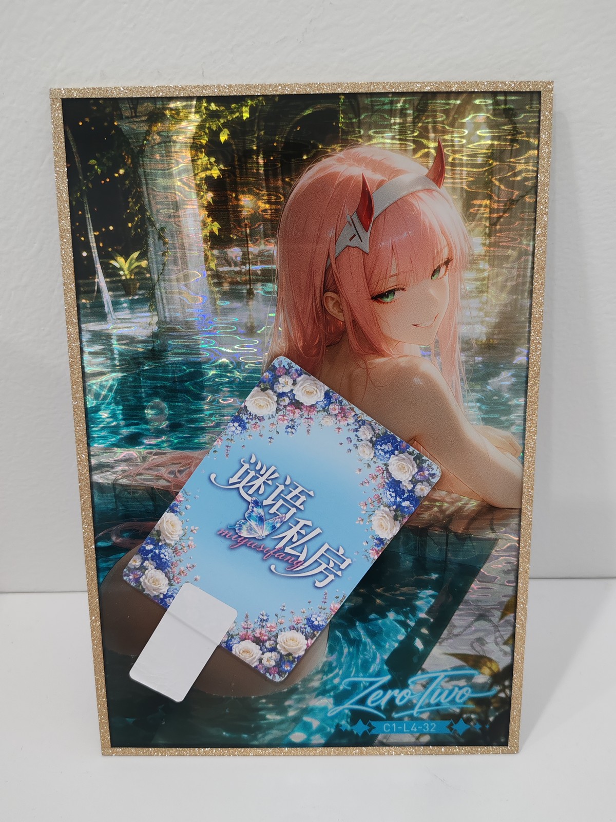 Zero Two Waifu Sexy Goddess Story Anime Fanart Doujin Card with NFC VIDEO