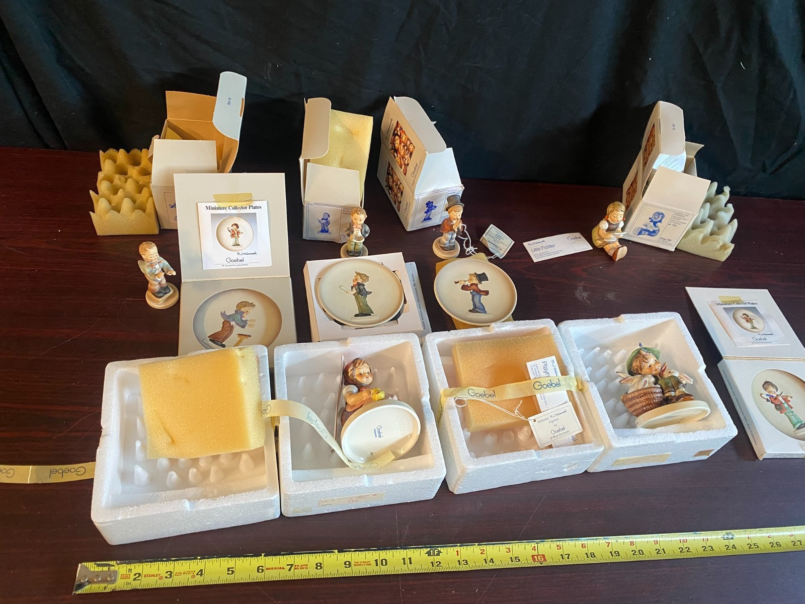 Hummel Goebel figures plates figurines mini plate lot Playmates Chick Girl +
