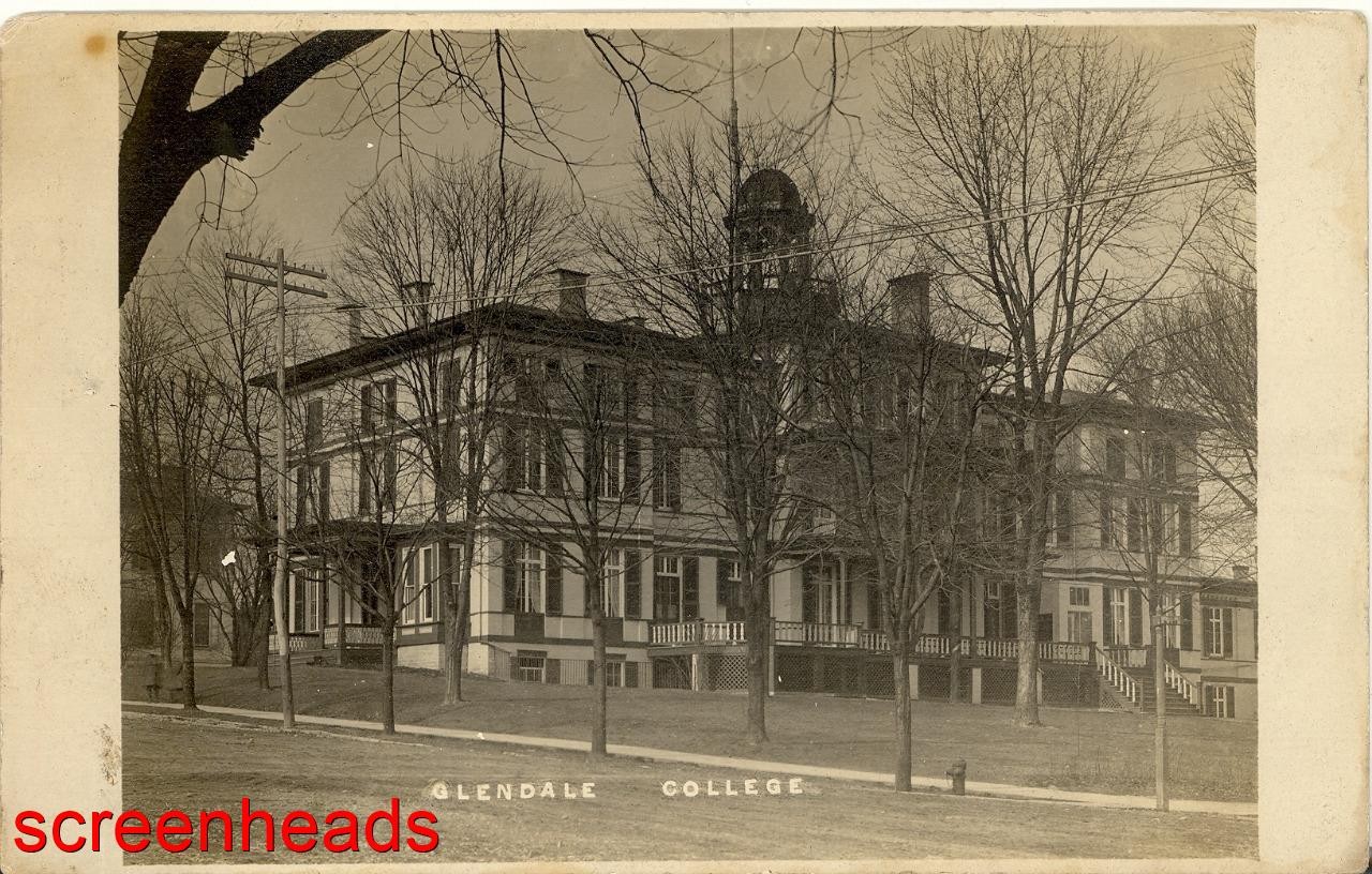 1912 RPPC PHOTO CINCINNATI GLENDALE OHIO COLLEGE