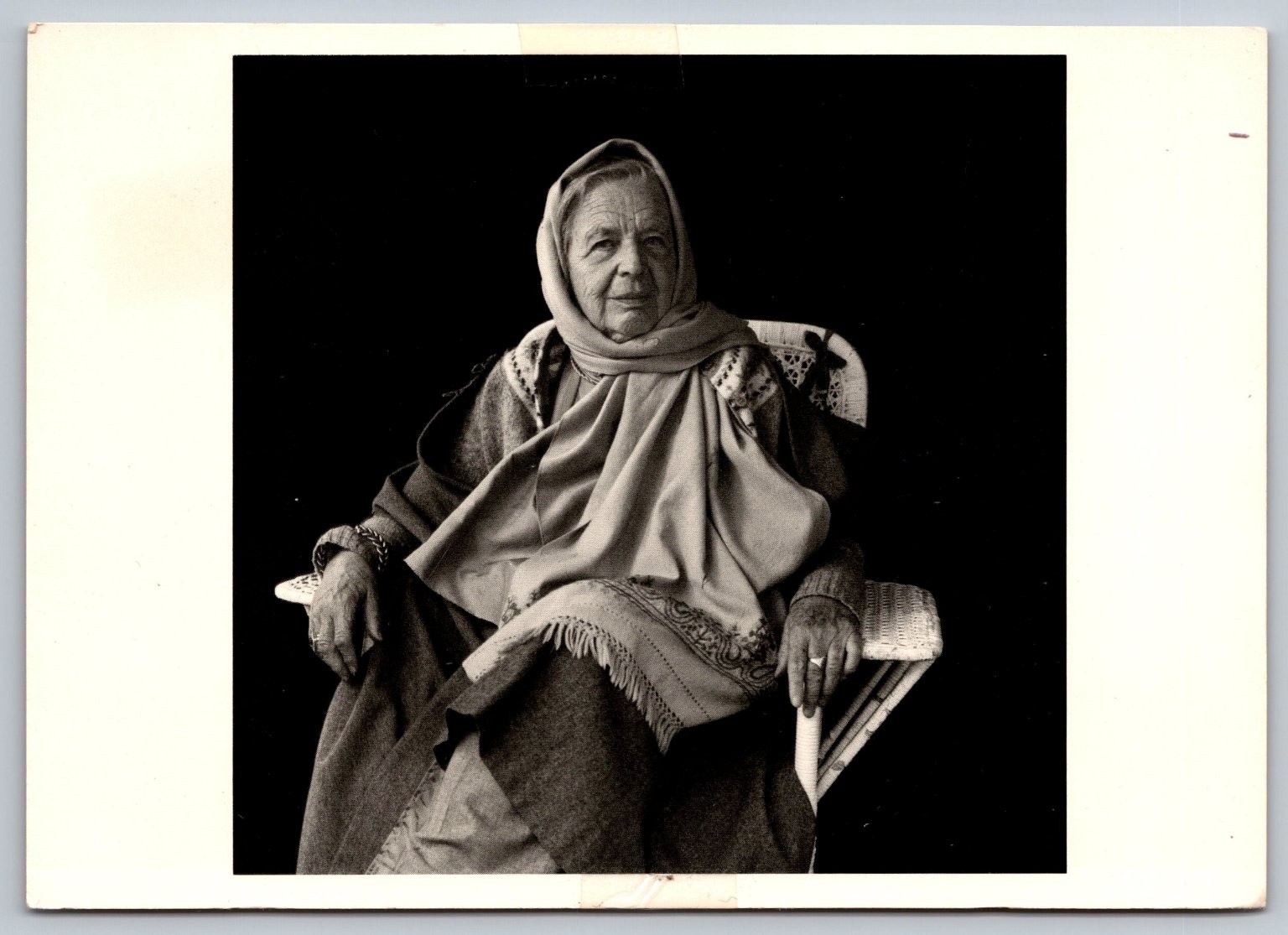 Marguerite Yourcenar 1983 Mariana Cook Fotofolio B&W Photo Postcard Marguerite Yourcenar 1983 Mariana Cook Fotofolio B&W Photo Postcard