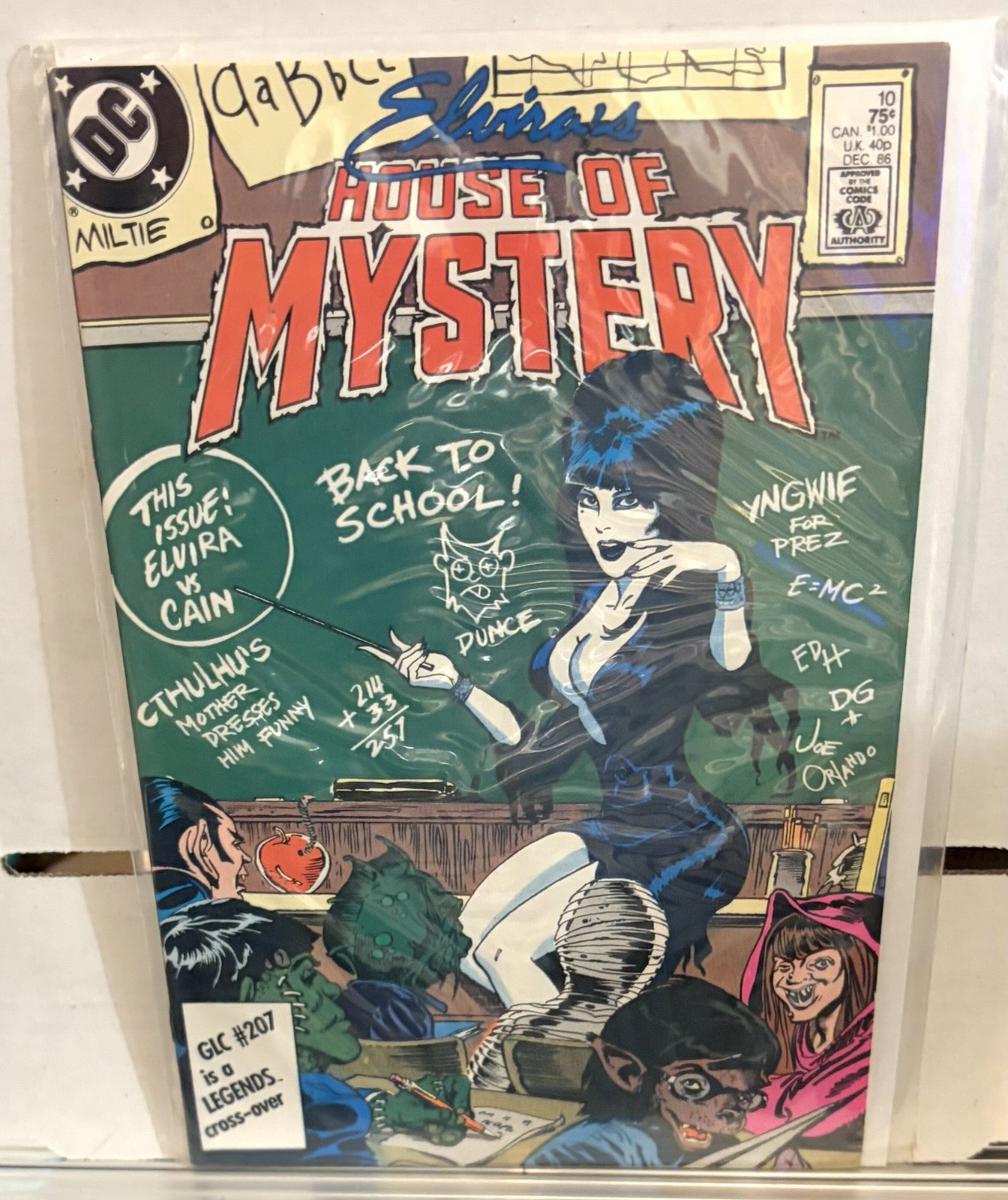 Elvira's House of Mystery #10 Dec 1986 DC Horror Comedy Comic  -NM/M