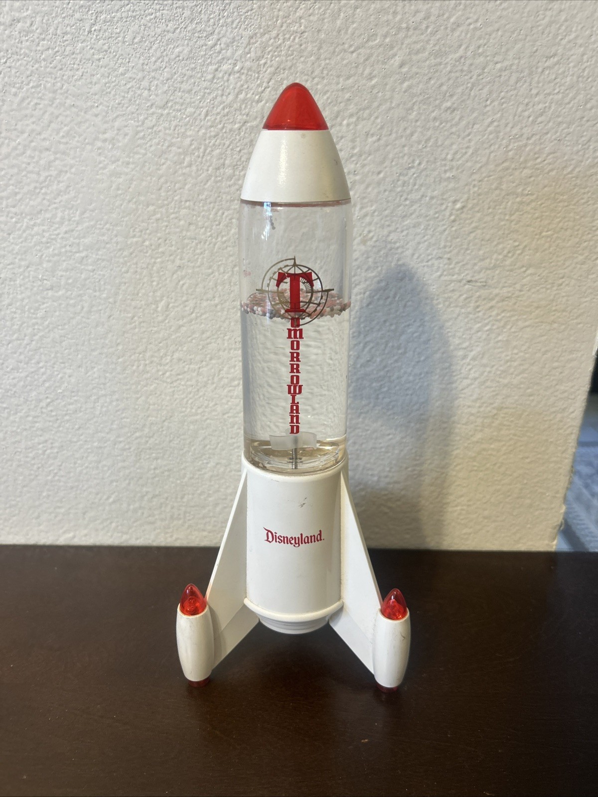 Vintage 90s Disneyland Tomorrowland Mini Tornado Rocket Lamp RARE 11.5”x5” 