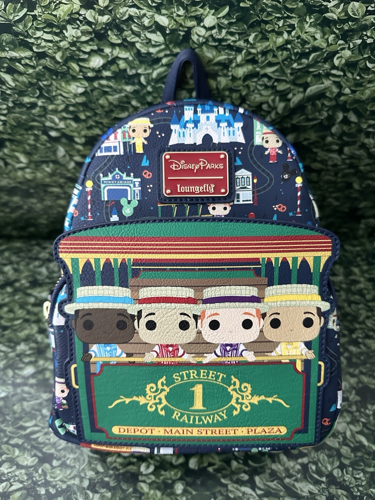 Loungefly Disney Parks Main Street Dapper Dave Mini Backpack Multicolor Blue