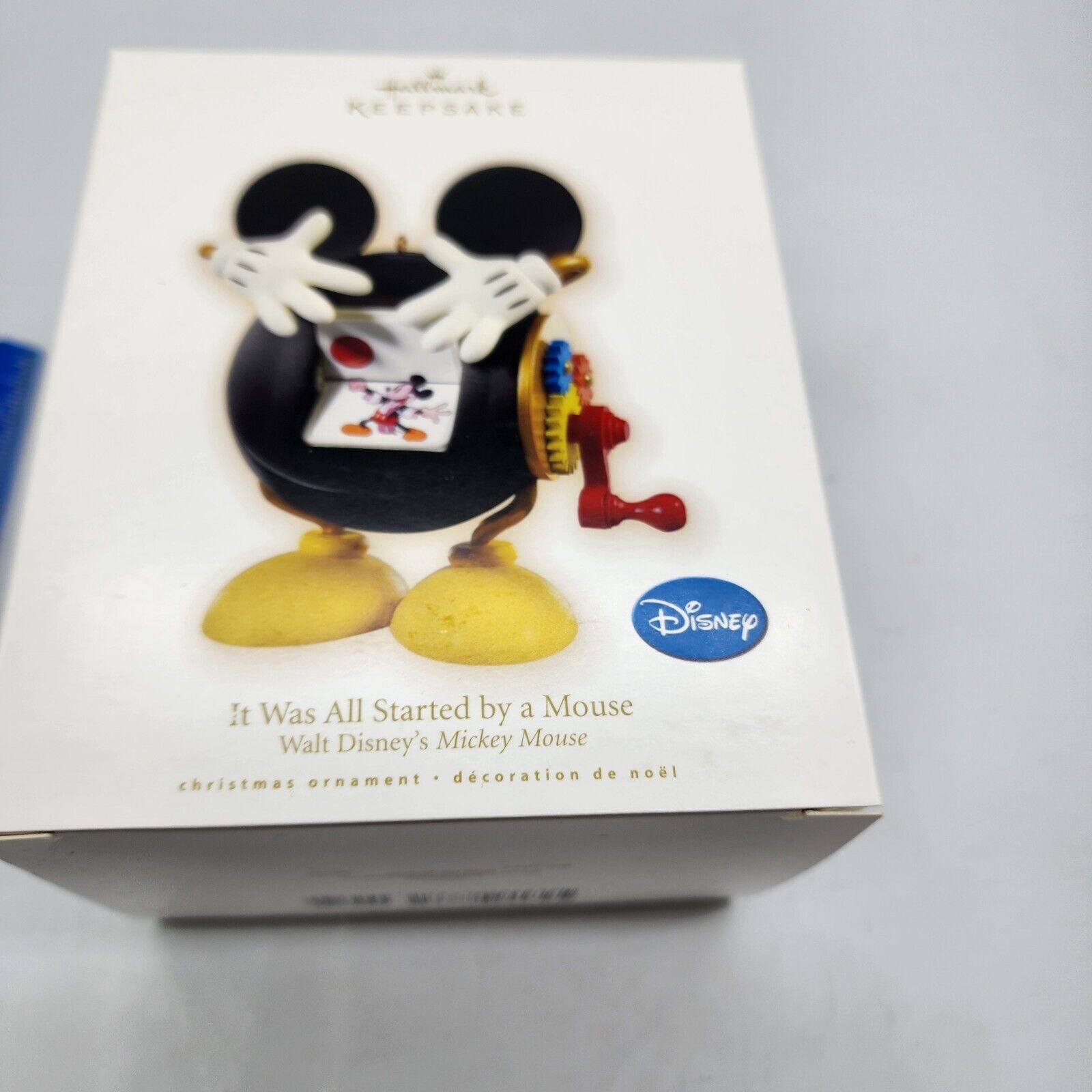 2009 Disney It Was All Started By a Mickey Mouse Hallmark Keepsake Ornament NEW