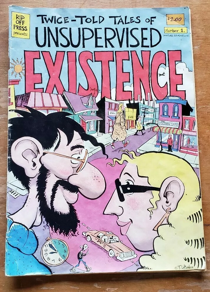 TWICE-TOLD TALES OF UNSUPERVISED EXISTENCE #1 UNDERGROUND COMIX 1989 LABAN..NICE