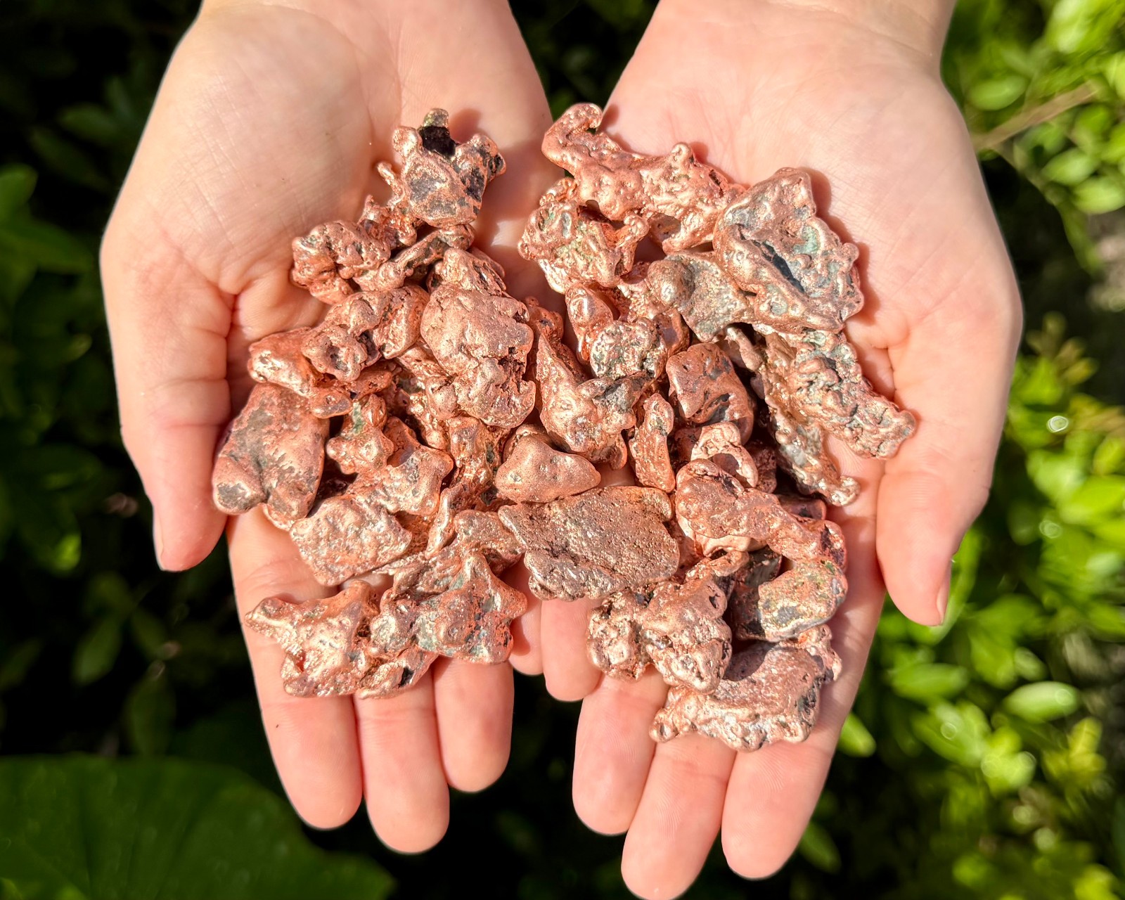 Raw Natural Copper Nuggets: 1/4 lb (4 oz) Wholesale Bulk Lot - (Michigan Copper)