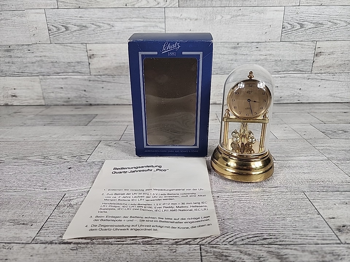 Vintage Schatz 1881 Annual Clock Factory Germany 4\