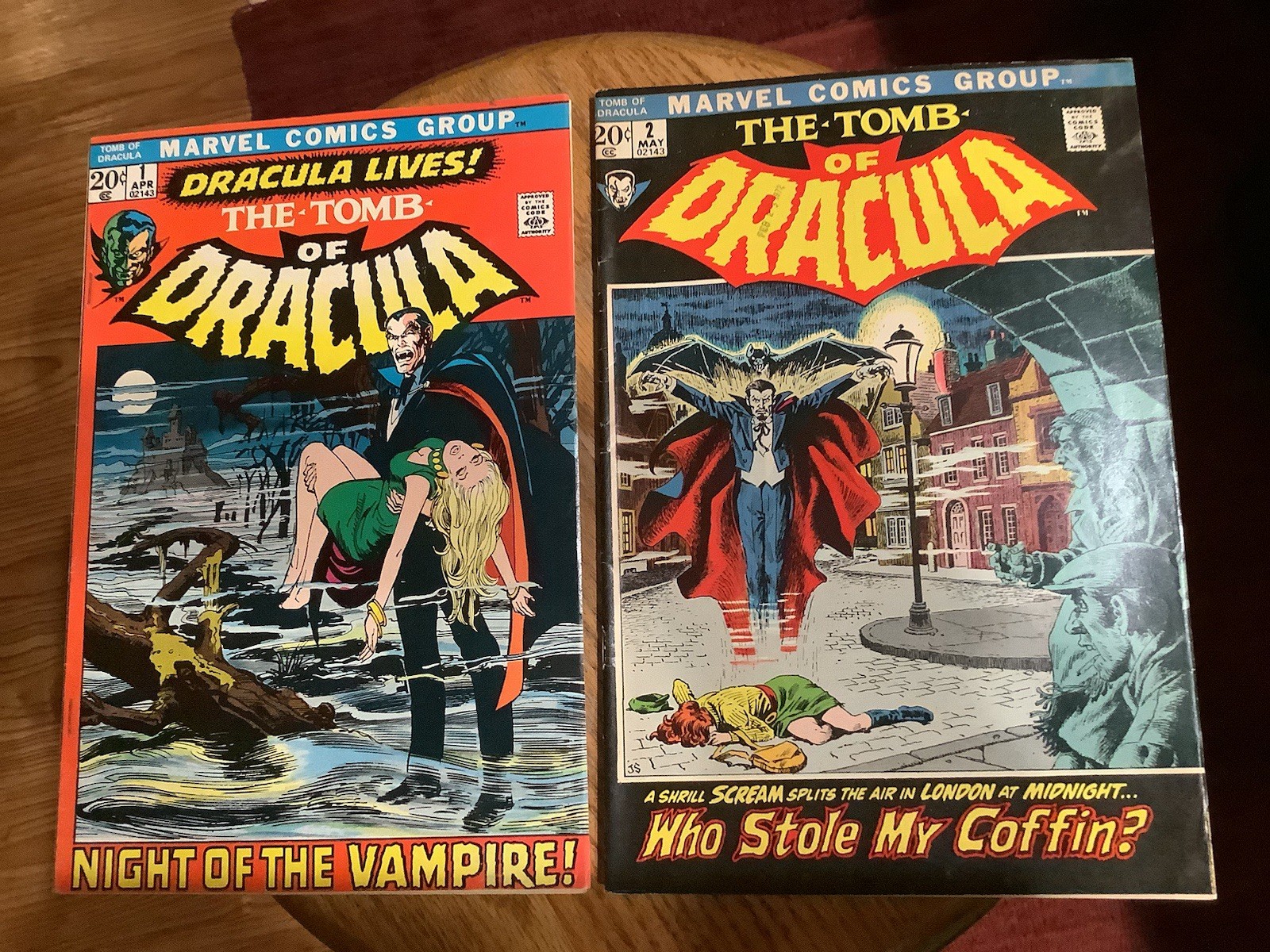 Tomb of Dracula 1 & 2 6.5-7.0 FN+-FN/VF 1st Dracula Neal Adams 1972 Tomb of Dracula 1 & 2 6.5-7.0 FN+-FN/VF 1st Dracula Neal Adams 1972
