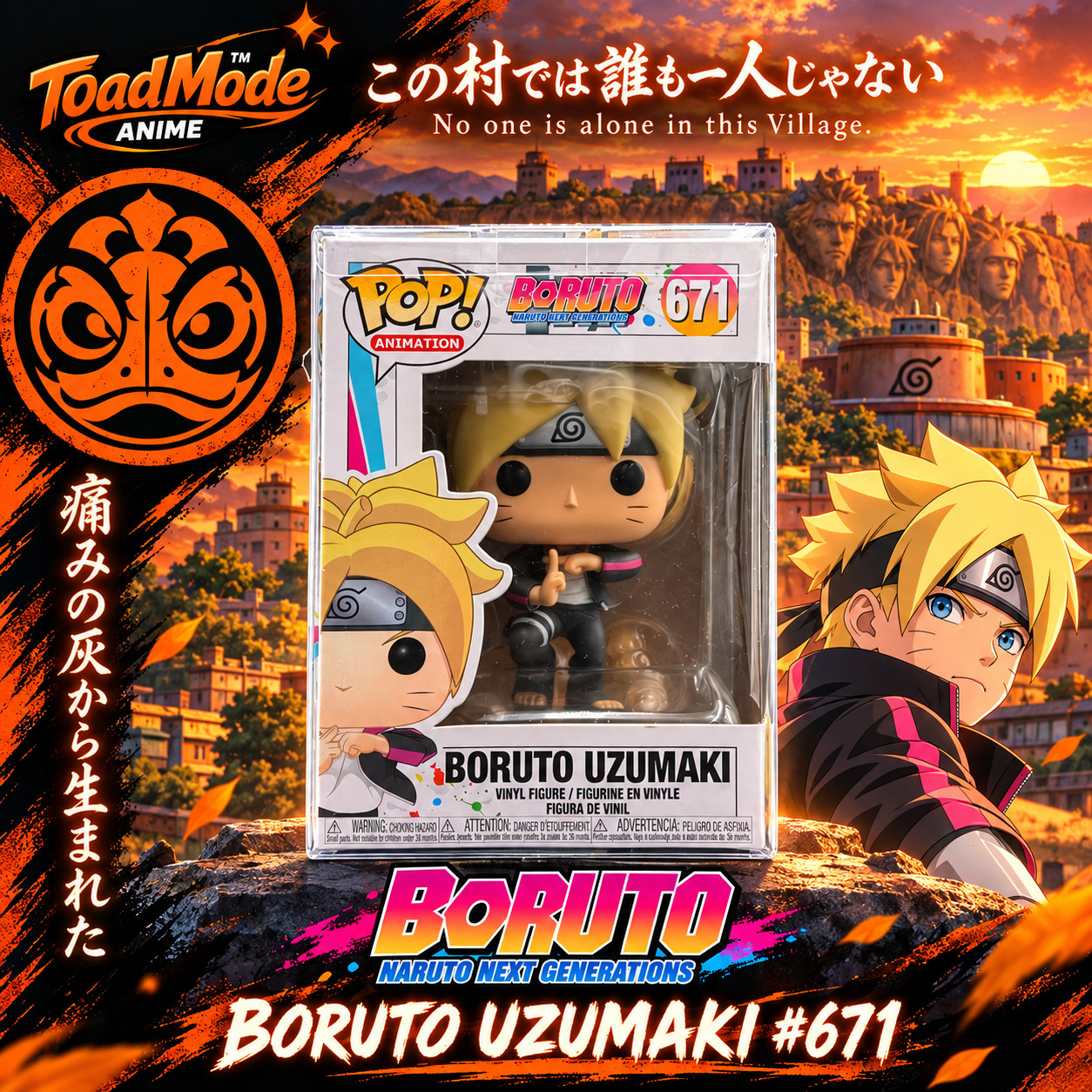 TM-0296 Funko Pop Boruto Uzumaki #671 Boruto: Naruto Next Generations