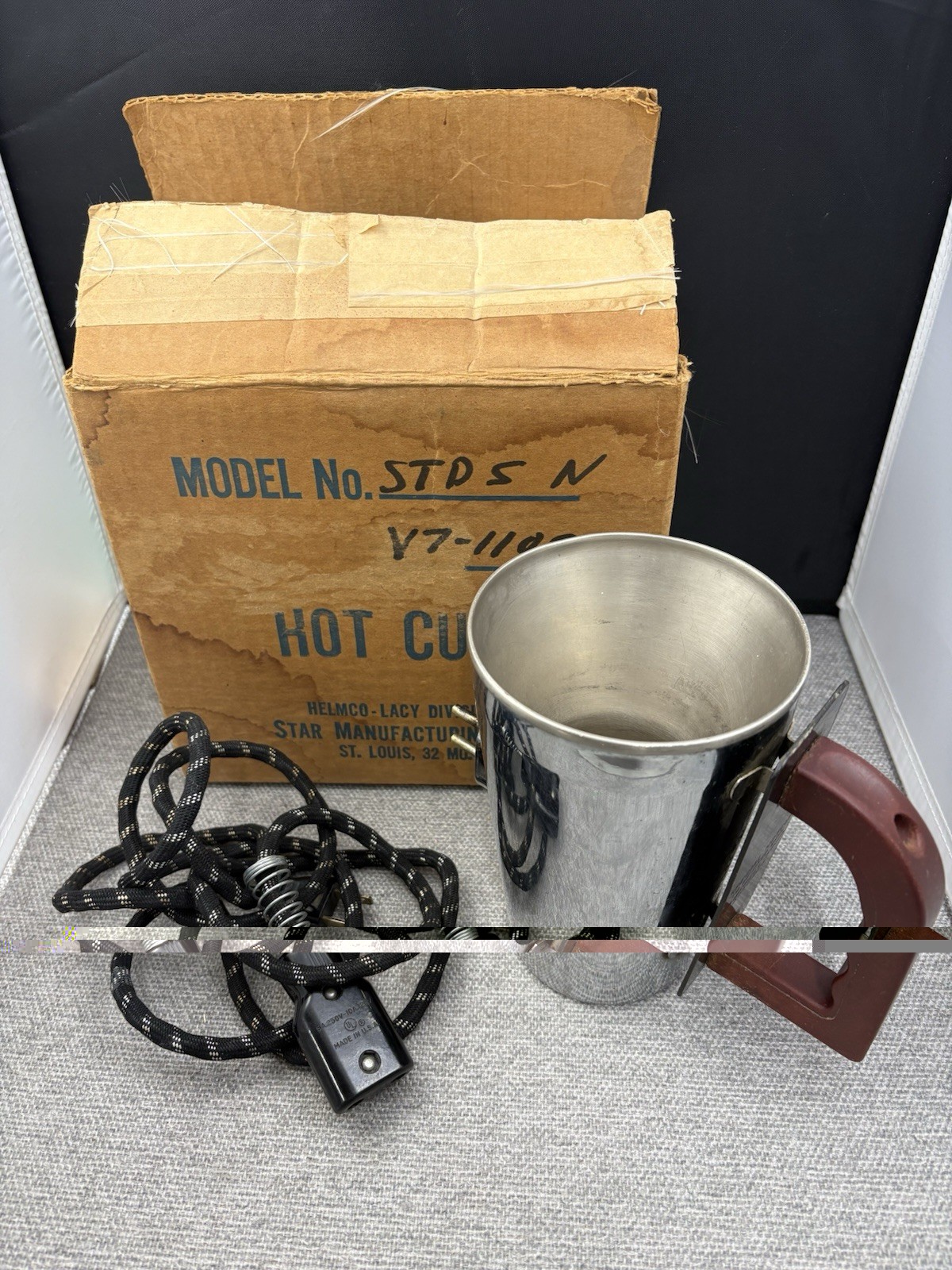 1950s Campbell\'s Soup Hot Cup Electric Warmer Helmco-Lacy STDS-N-V7-110C Box