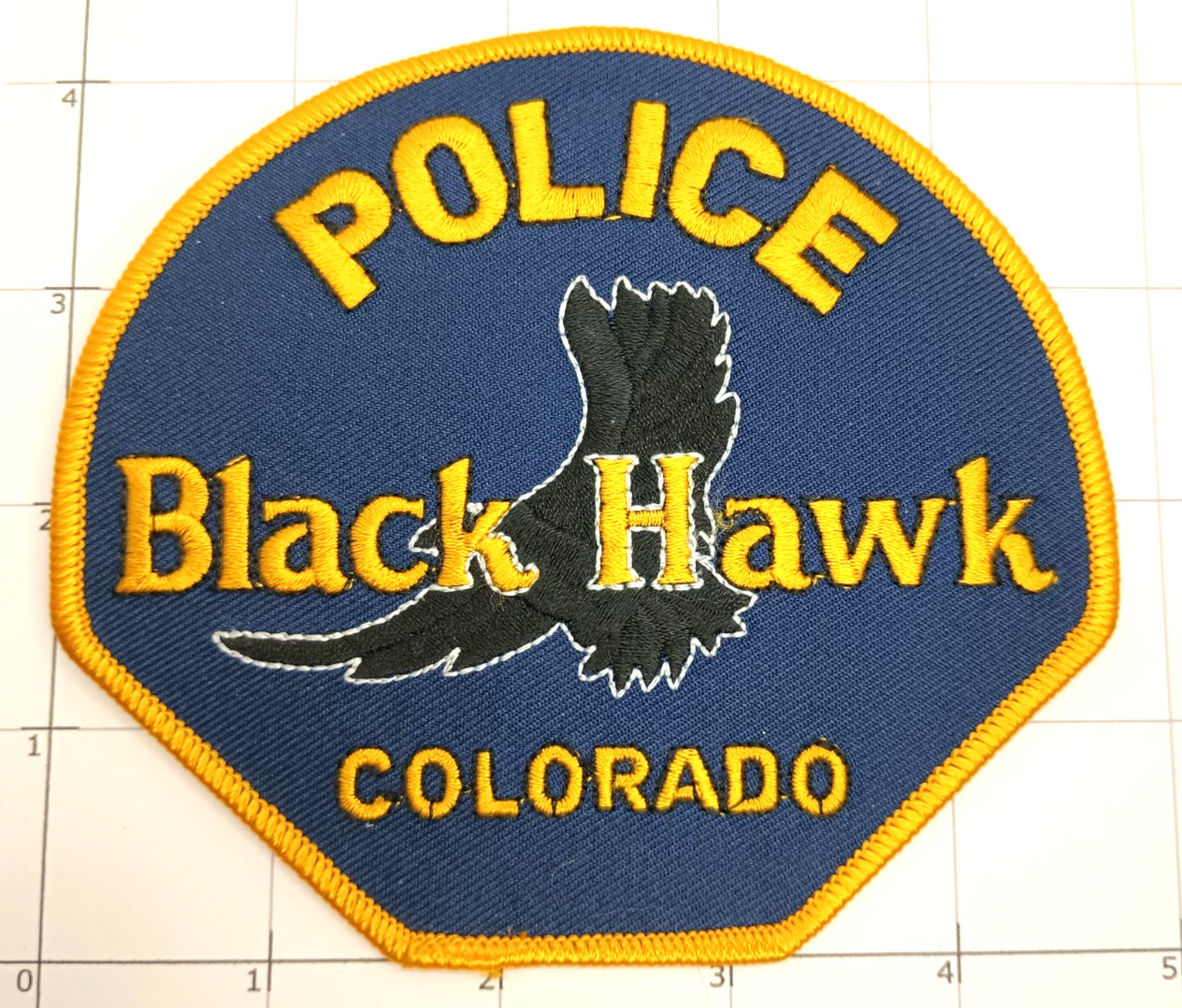 Black Hawk Police Patch Colorado PD Department LEO Gilpin Denver Central Golden