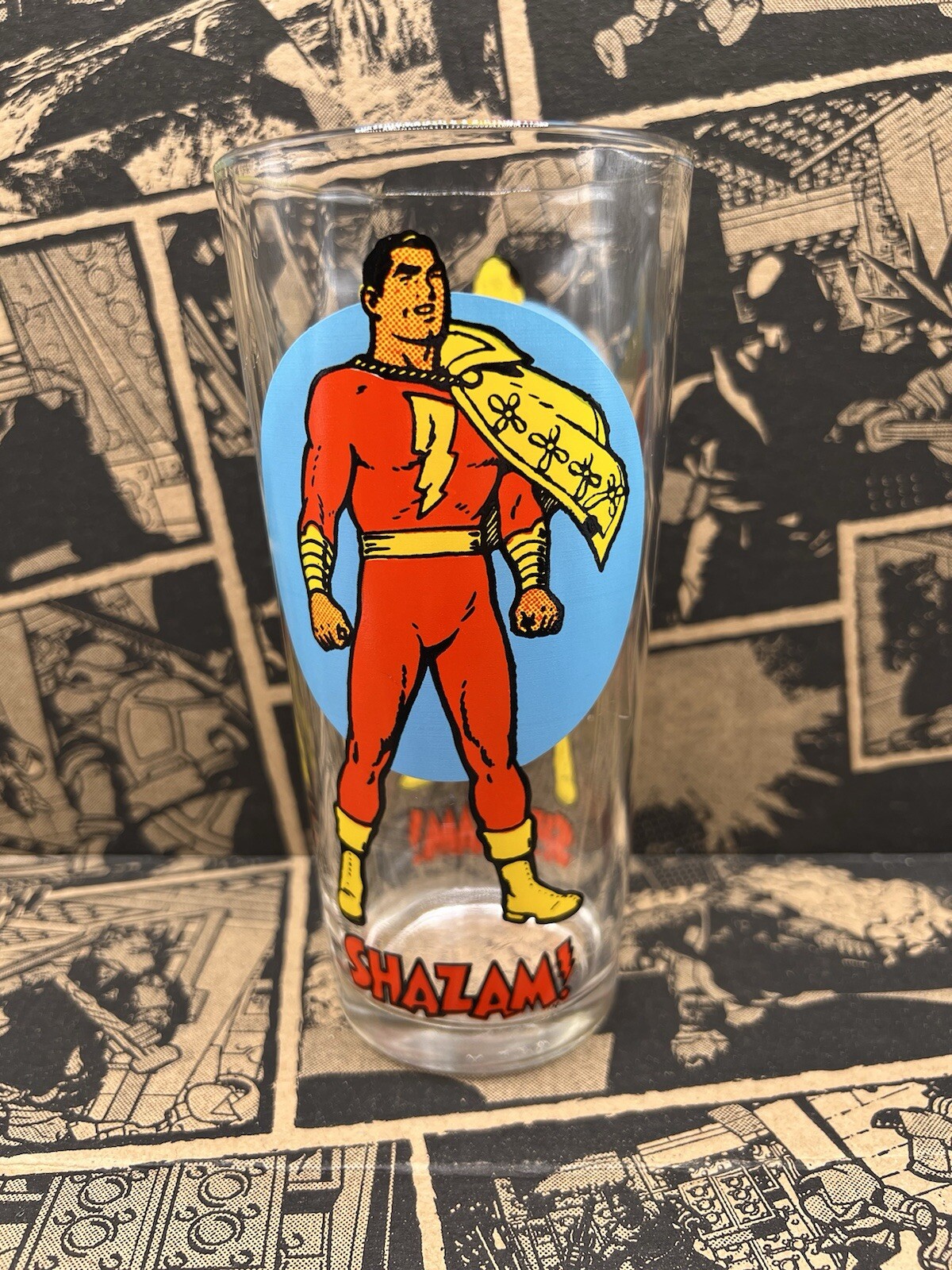 1976 Pepsi 16oz Glass Tumblers Shazam DC Universe