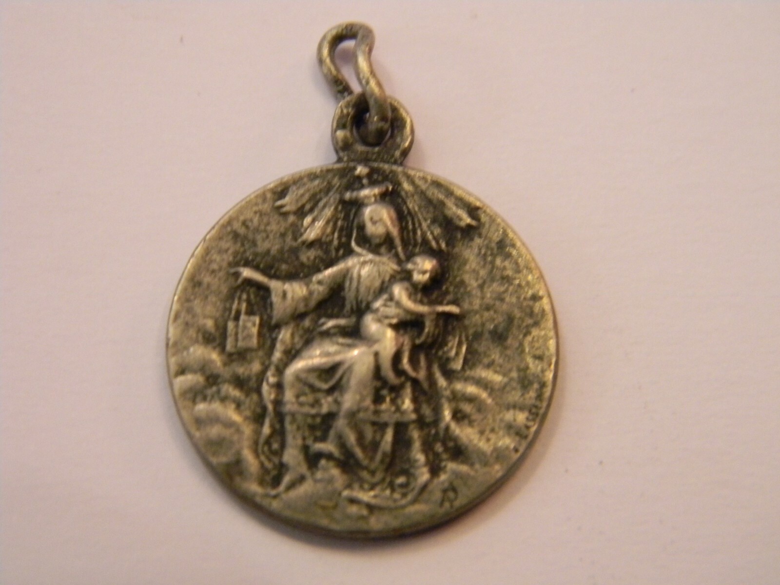 Silver Medal Pendant Silver Plated Jerusalem