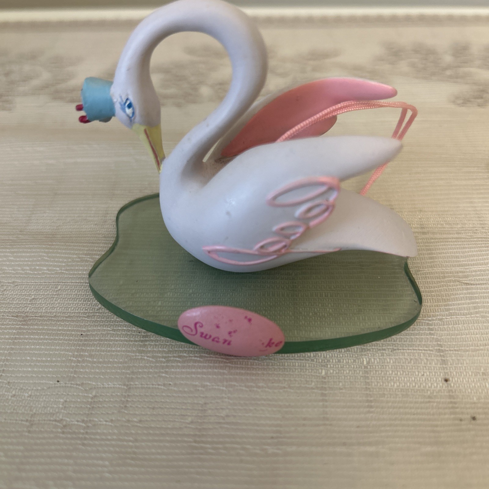 RARE Mattel 2003 Barbie Swan Lake Odette (the White Swan) with crown on ice