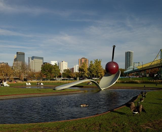 Minneapolis Minnesota Spoonbridge and Cherry 1985 Claes Oldenburg sculpture
