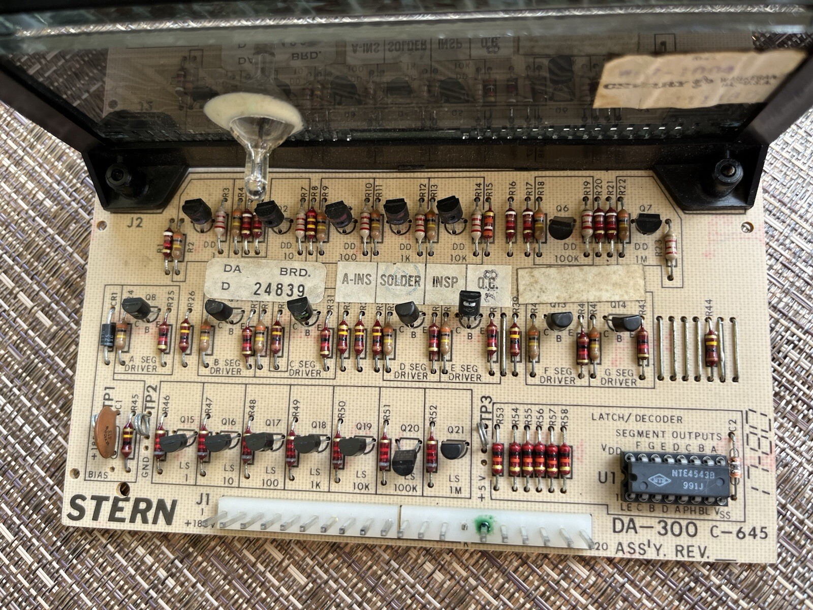 Stern 7 Digit Display DA300 As Is