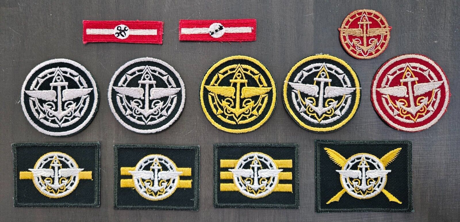Boy Scouts of America BSA 1950's Explorer Post Rank Uniform Patch Set of 12