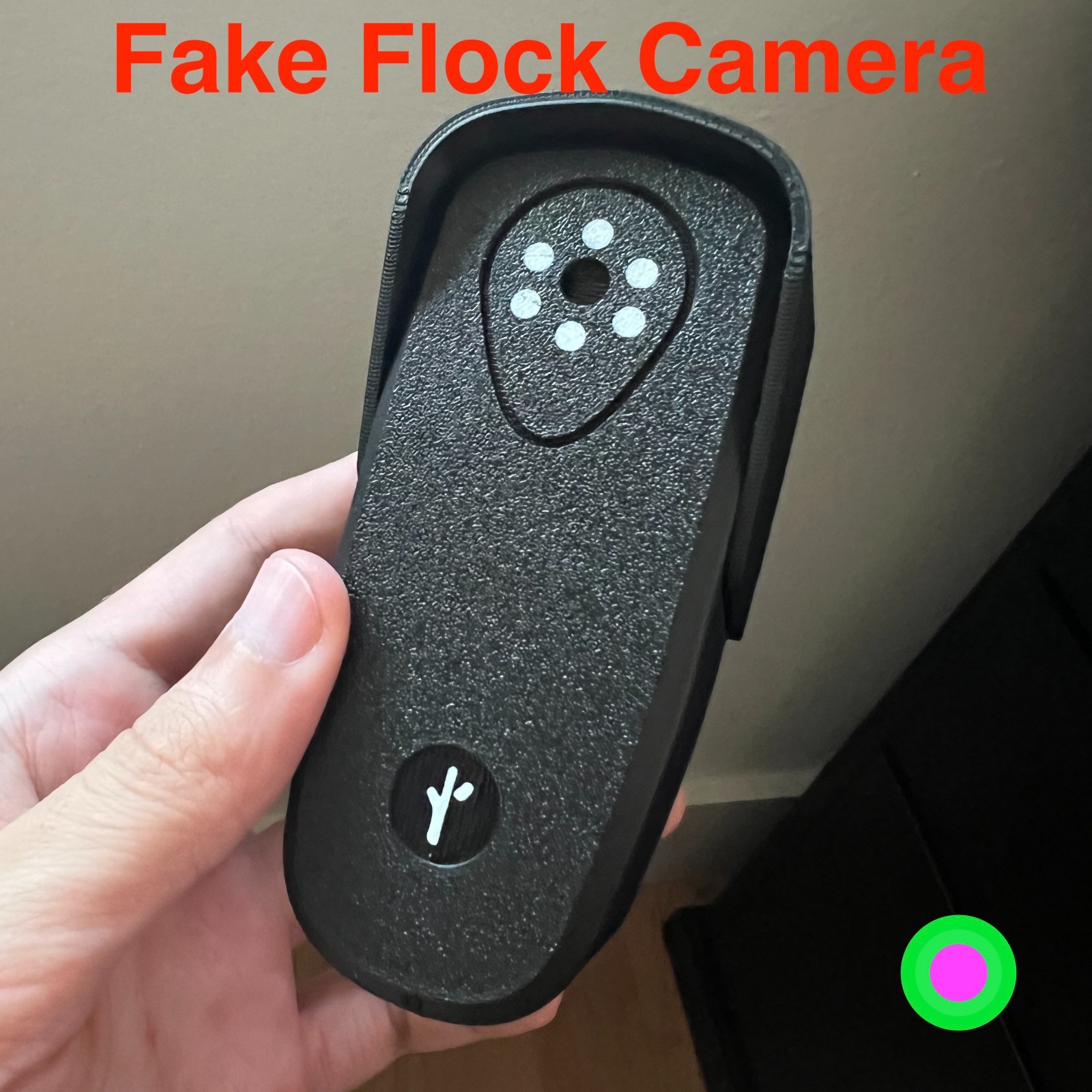 FAKE Mini Flock Safety Camera-Inspired Replica Plastic Model | Non-Functional