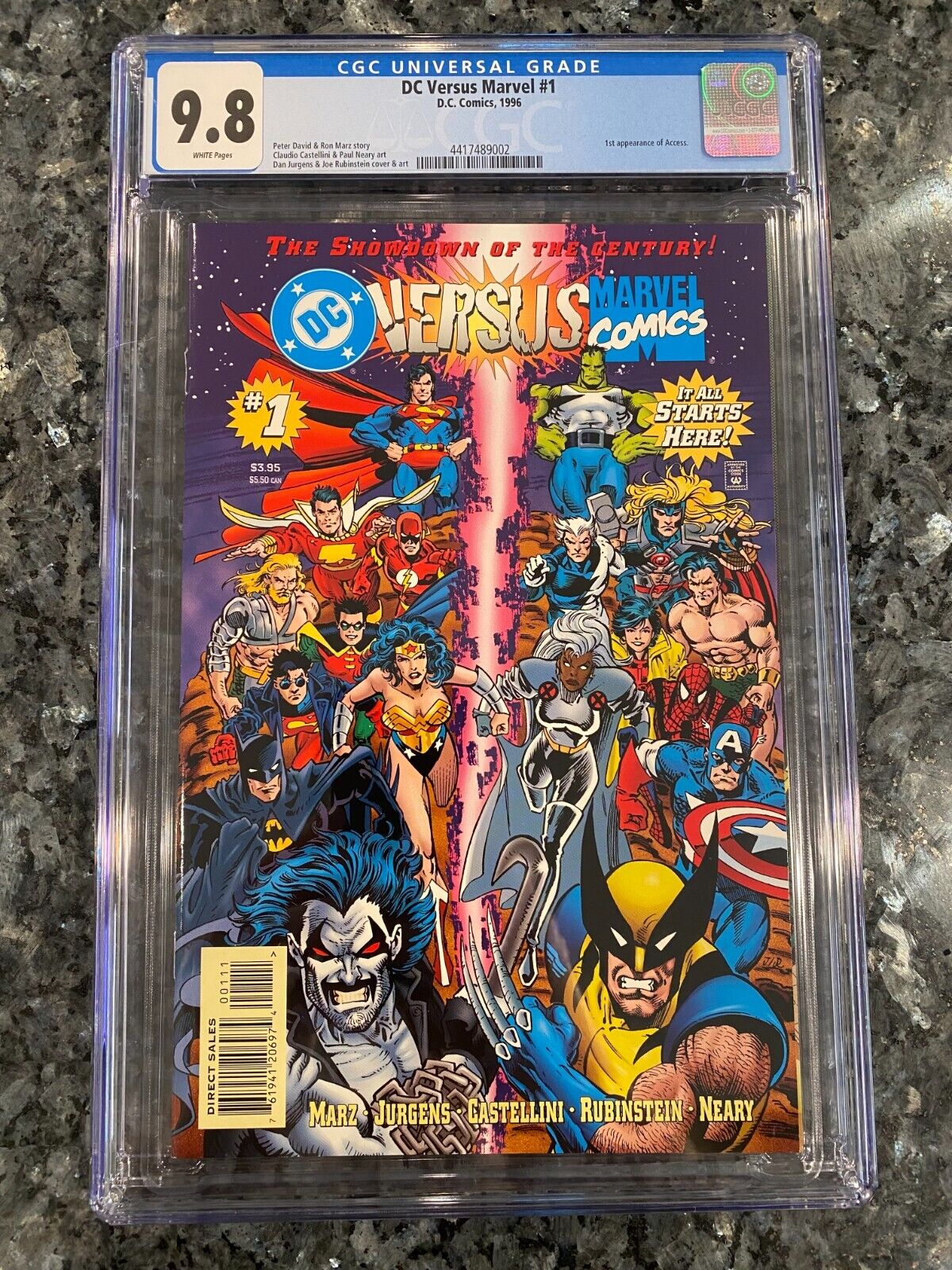 Ultimate Showdown: DC Versus Marvel #1 - CGC 9.8 White Pages 1st App of Access