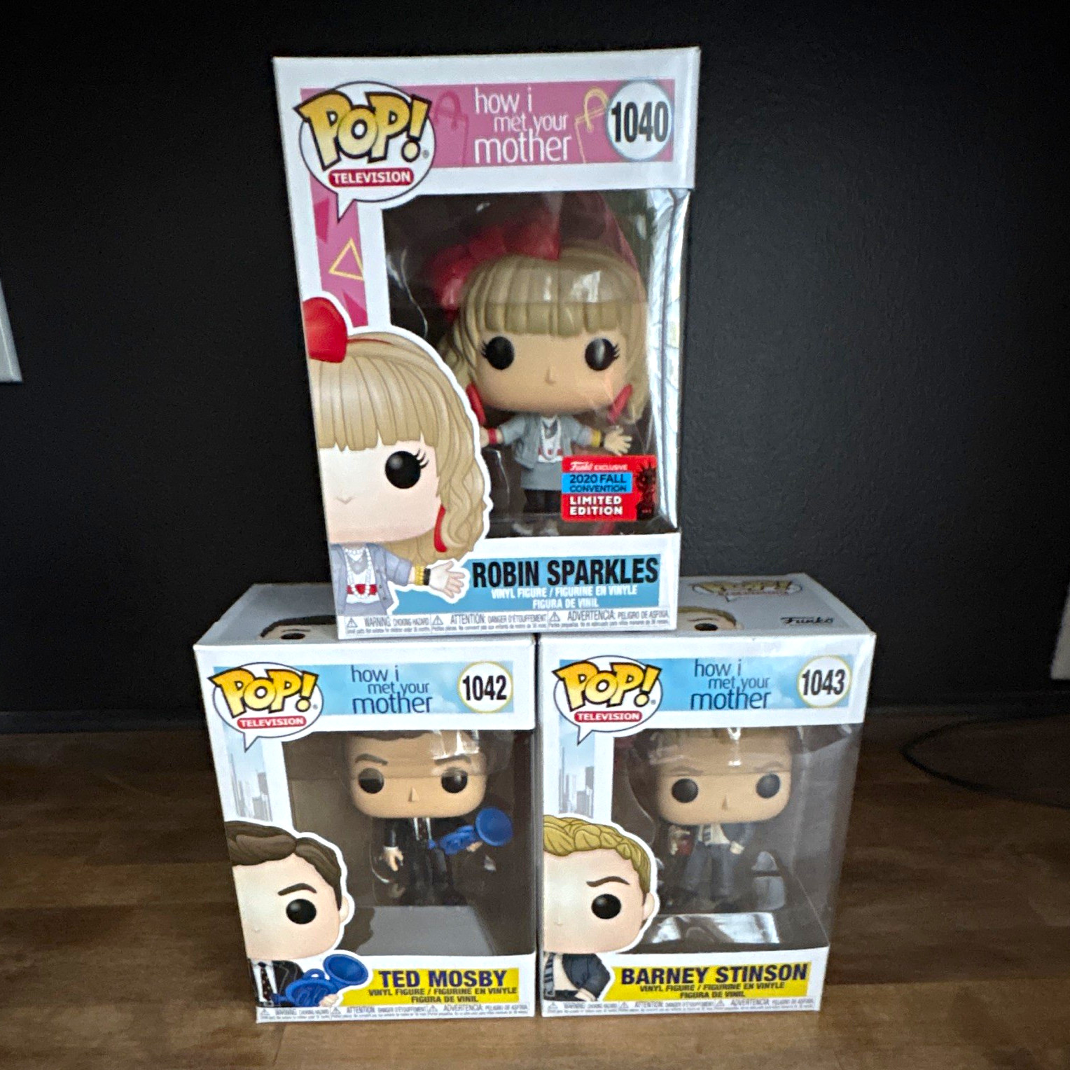 Funko How I Met Your Mother 3-Pack Lot 1040 1042 1043 Ted Barney Robin Sparkles