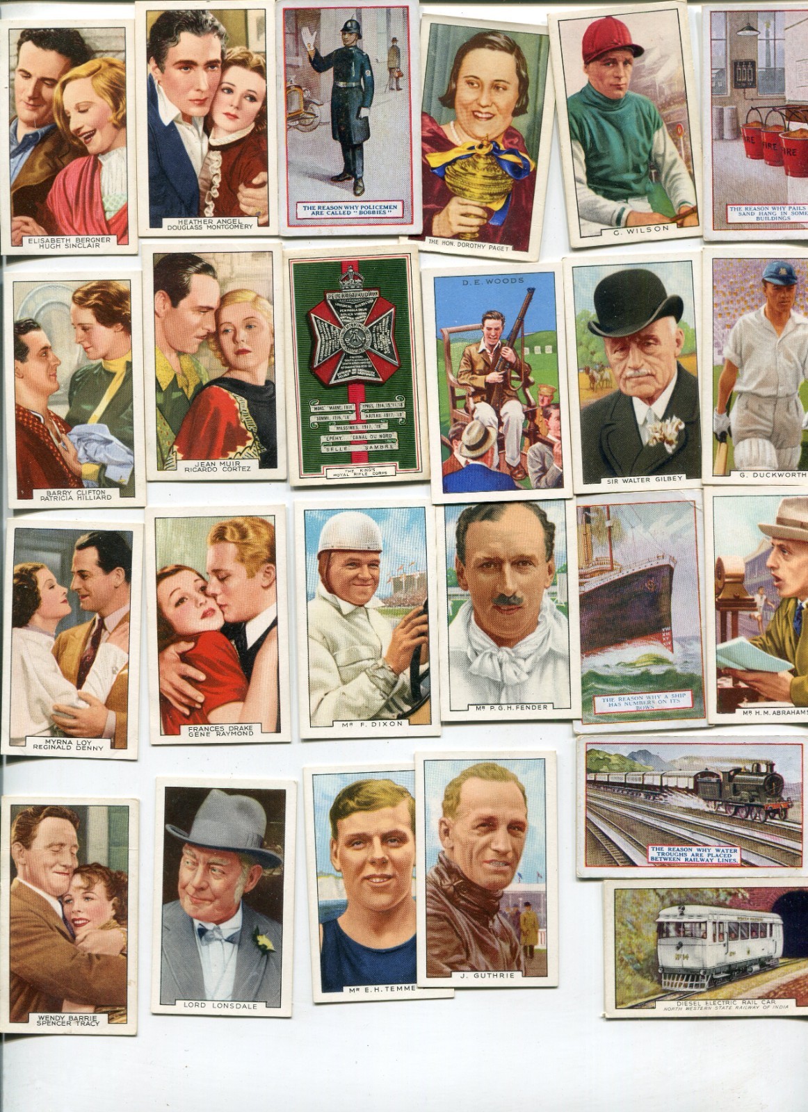 101 ALL GALLAHER LTD. CIGARETTE COMPANY ALL DIFFERENT TOBACCO CARD LOT
