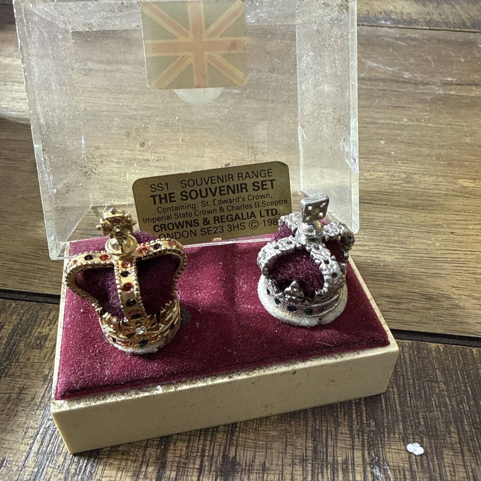 Souvenir Range 1984 👑 Miniature ROYAL CROWN JEWELS Collection OF GREAT BRITAIN