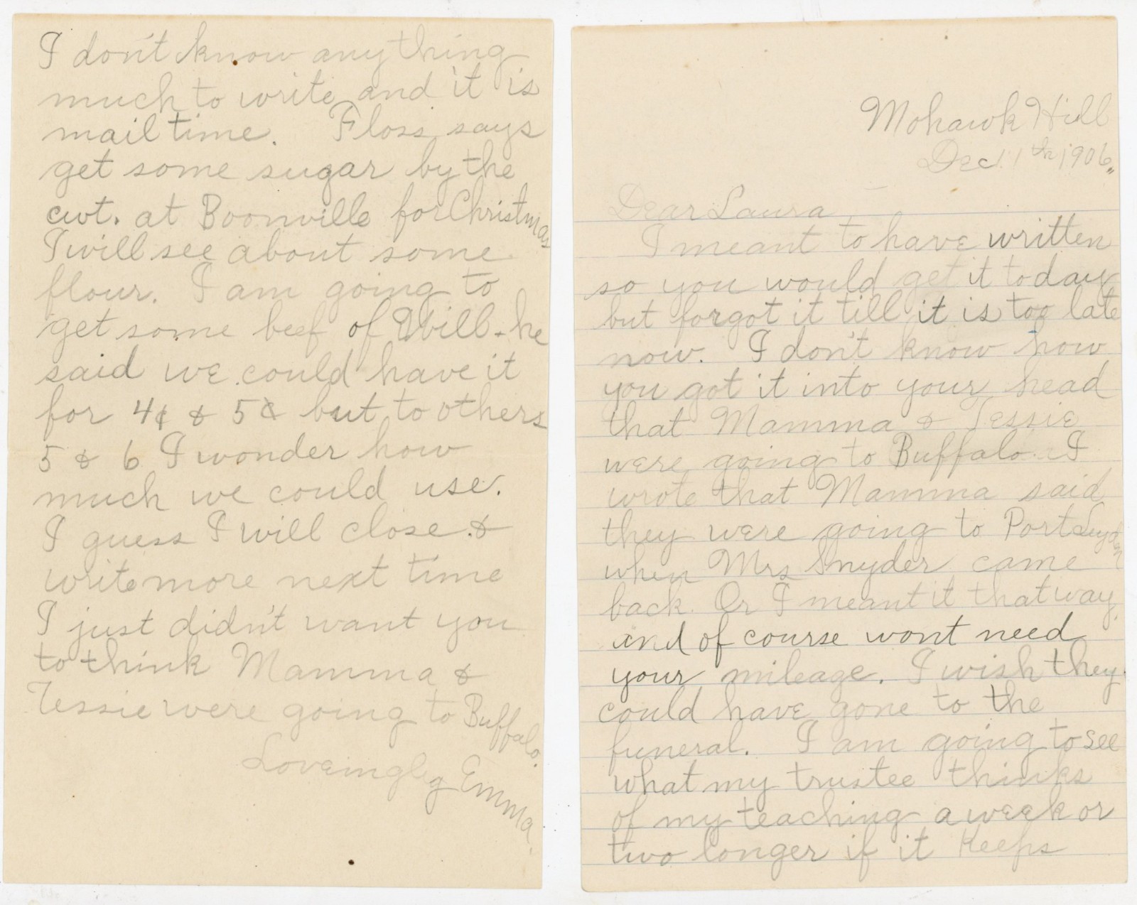 1906 Mohawk Hill NY Antique Letter School Teacher Trustee Food Prices Fire 1906 Mohawk Hill NY Antique Letter School Teacher Trustee Food Prices Fire