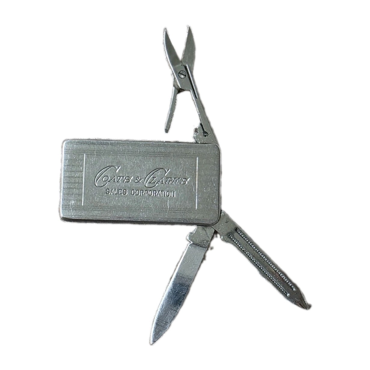 Clip Knife Nail File Scissors Patent 549974